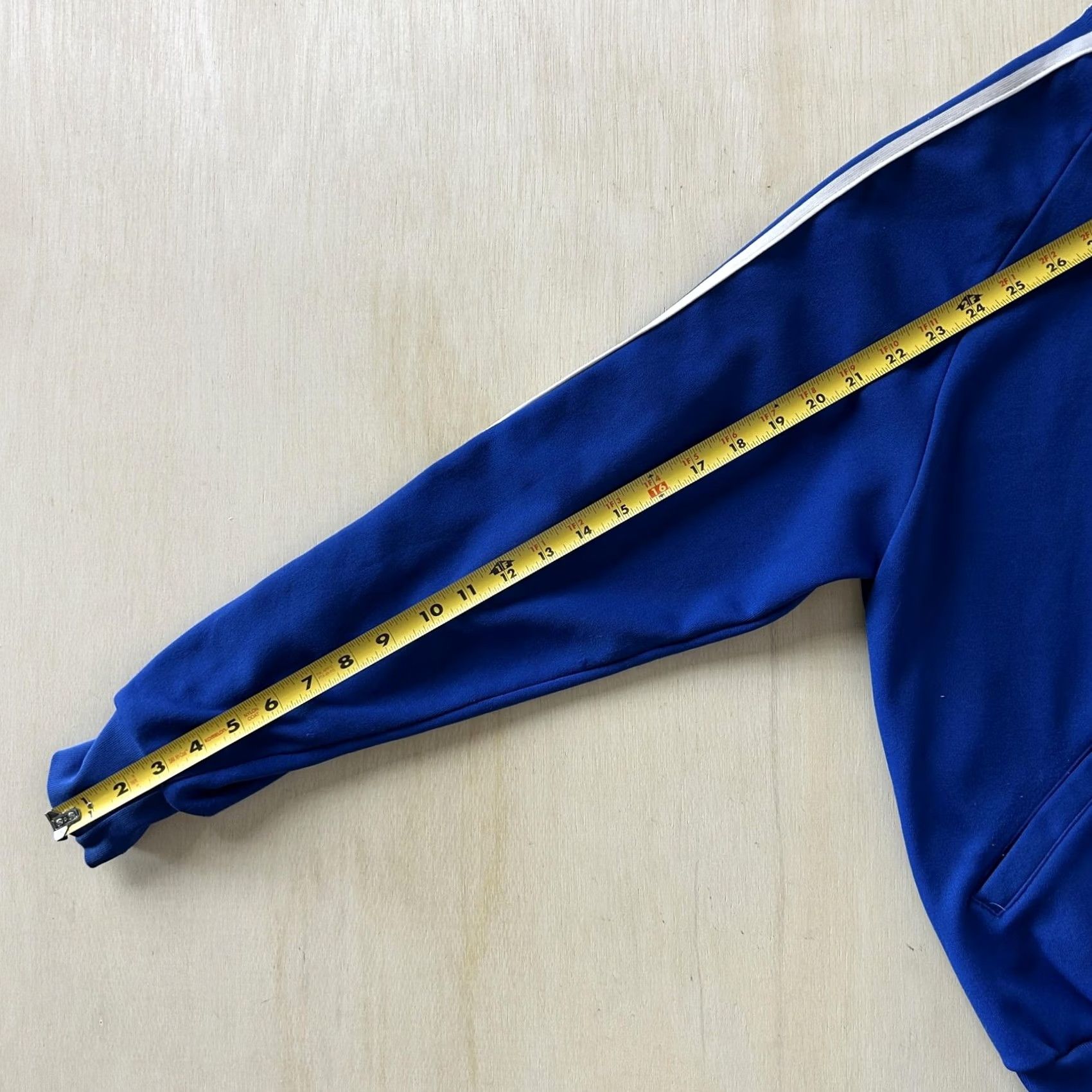 Vintage Vintage Sports Scene Track Jacket Small Blue Full Zip Striped Knit Unisex Adults Size S / US 4 / IT 40 - 4 Thumbnail
