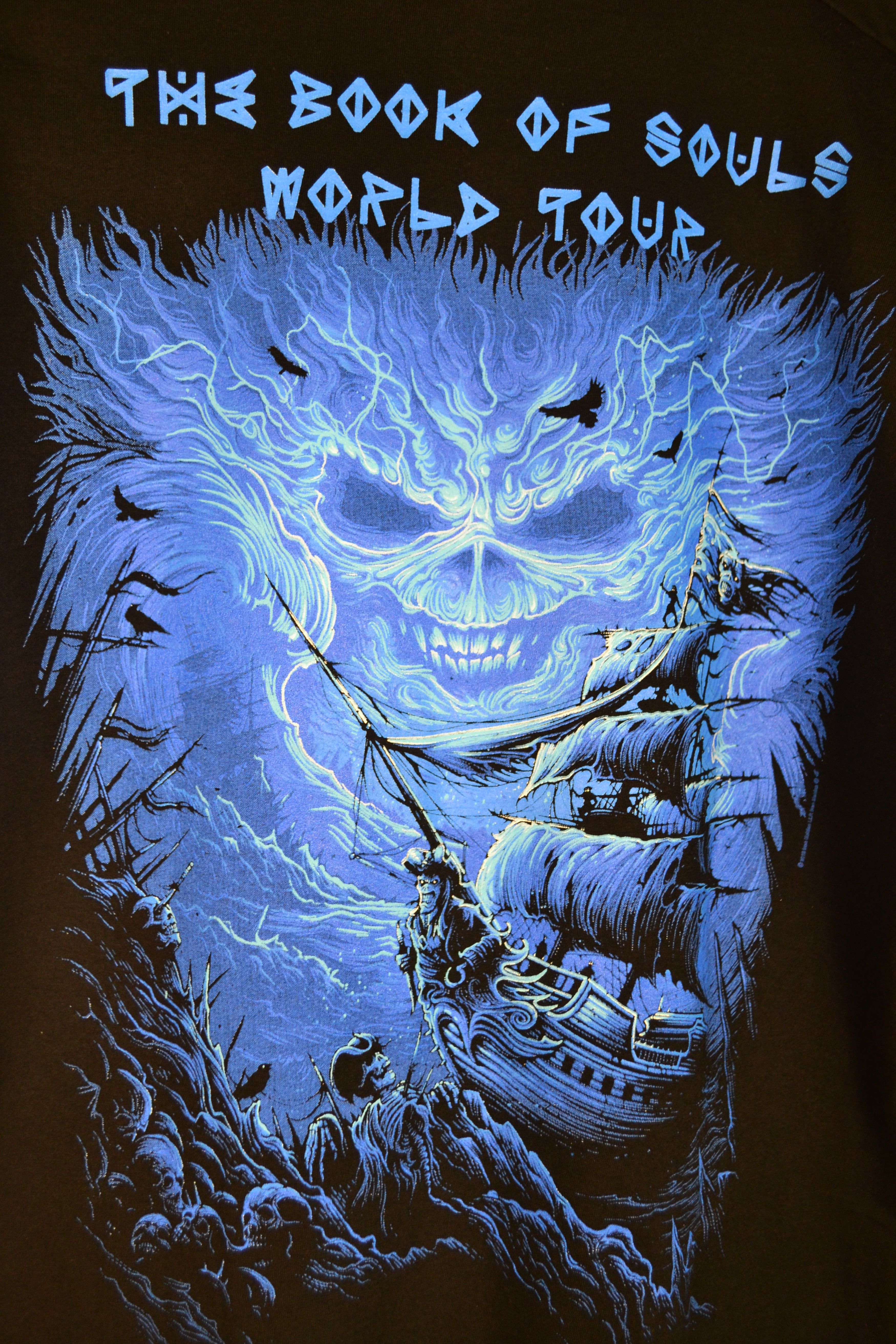 Band Tees Iron Maiden Book of Souls Tour Band Tee T-Shirt Size US M / EU 48-50 / 2 - 6 Thumbnail