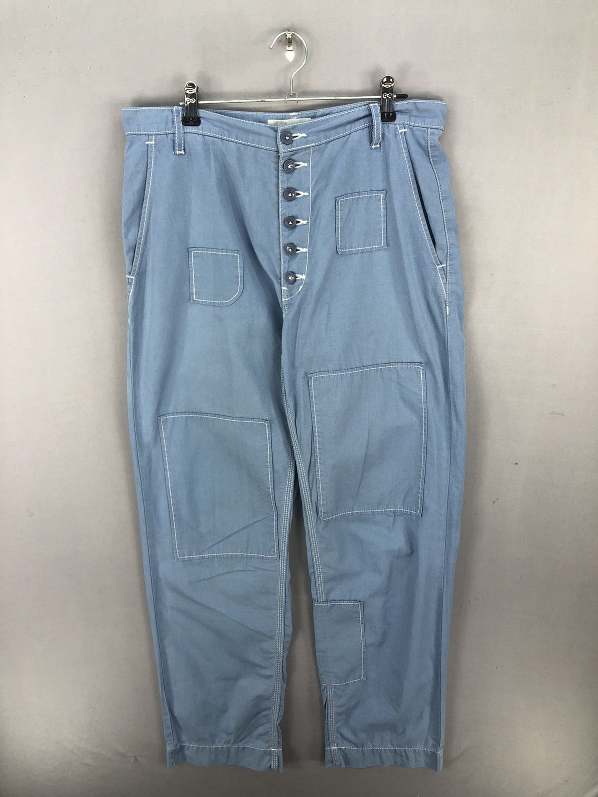 Ne-Net Vintage Ne-Net by Issey Miyake Patchwork Pants Size US 32 / EU 48 - 1 Thumbnail