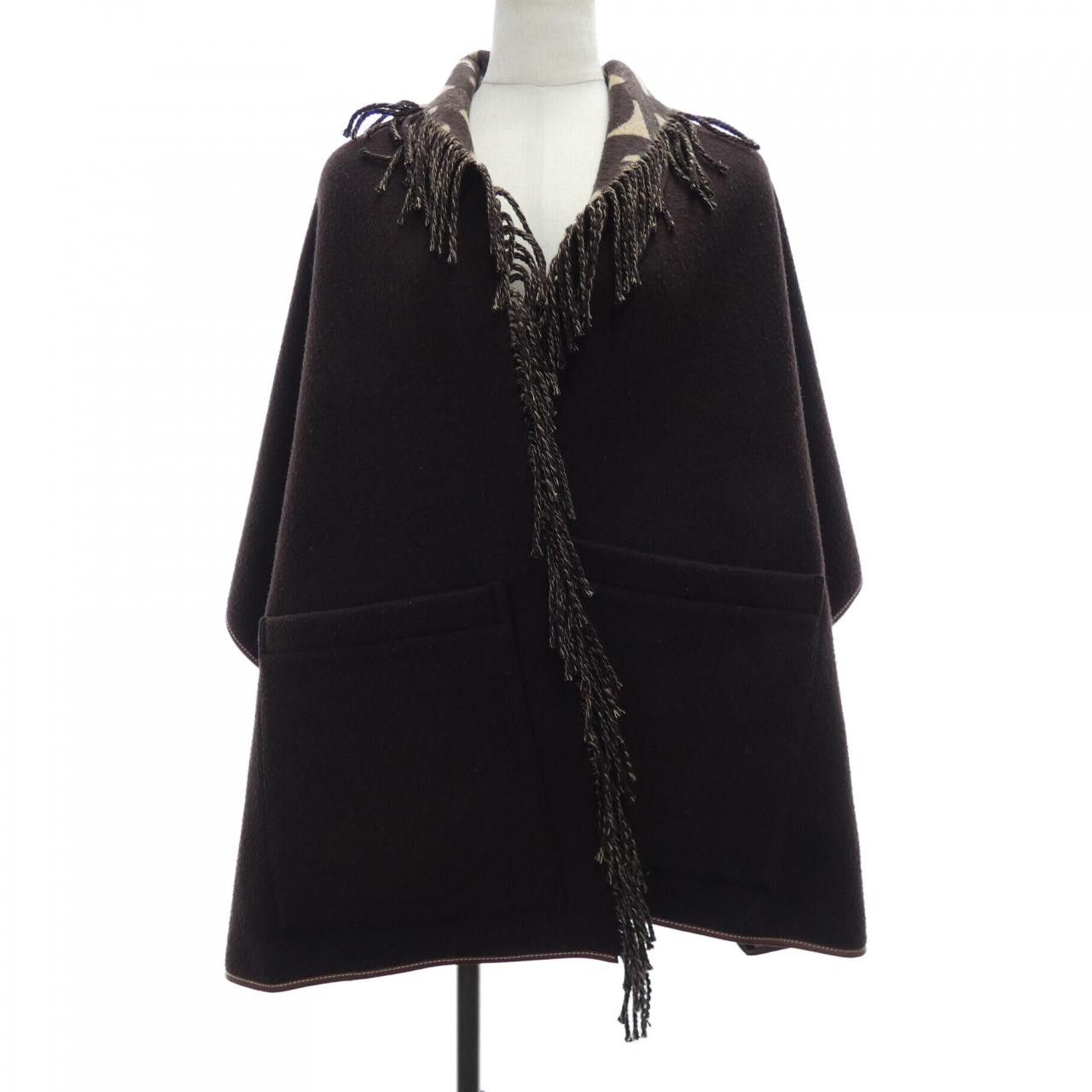 Burberry Burberry Burberry Cashmere Blend Cape Textile Outerwear 80217901 DUTY FREE for USA Size ONE SIZE - 1 Thumbnail