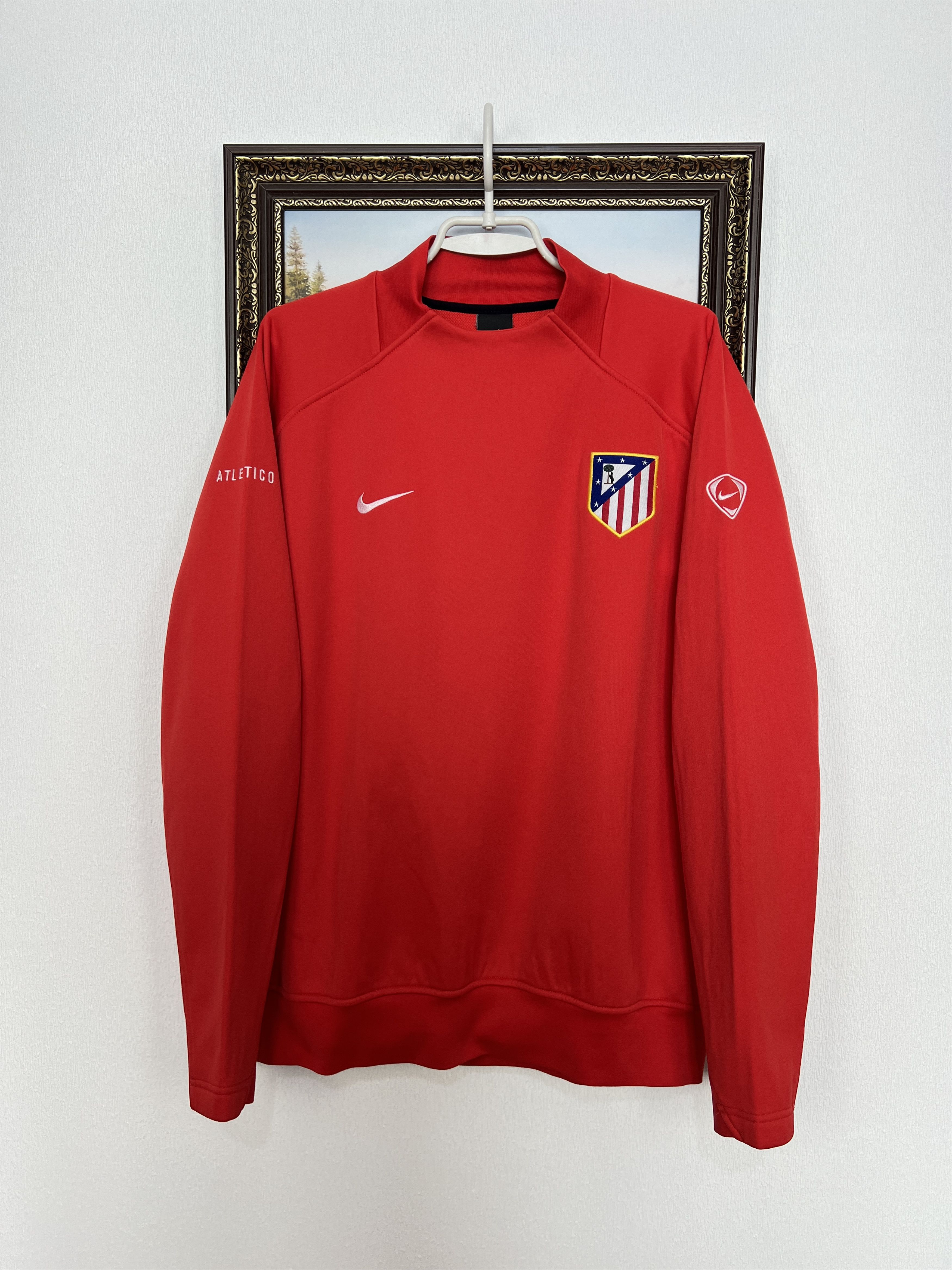 Nike Vintage Nike Atletico Madrid Football Sweatshirt Soccer Size US XL / EU 56 / 4 - 1 Thumbnail