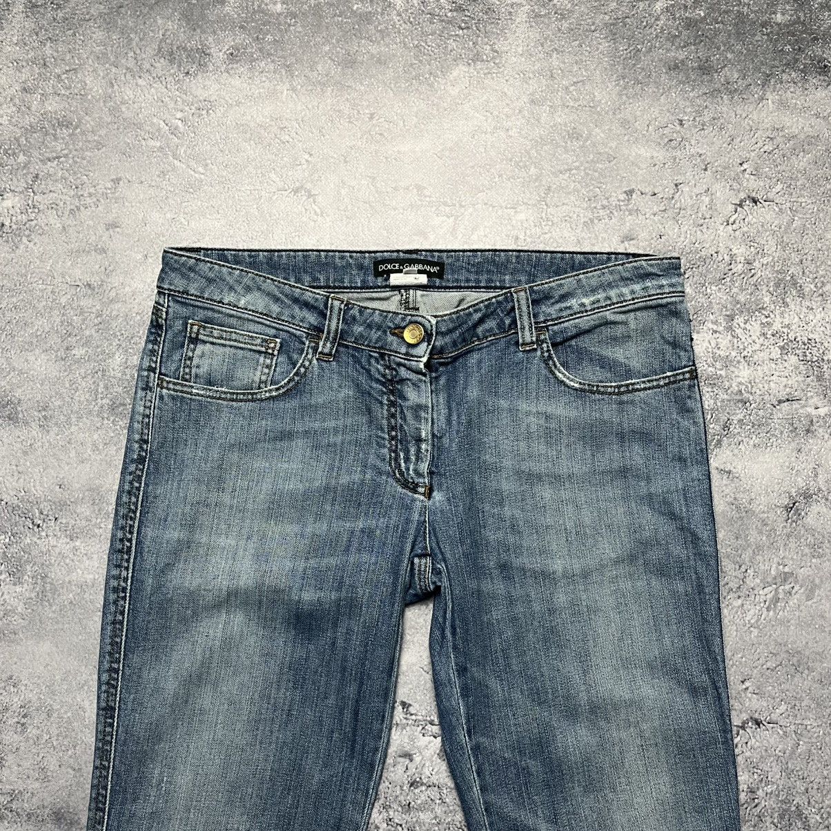 Dolce & Gabbana Vintage Dolce & Gabbana Distressed Blue Denim Jeans Luxury Size 30" / US 8 / IT 44 - 2 Thumbnail