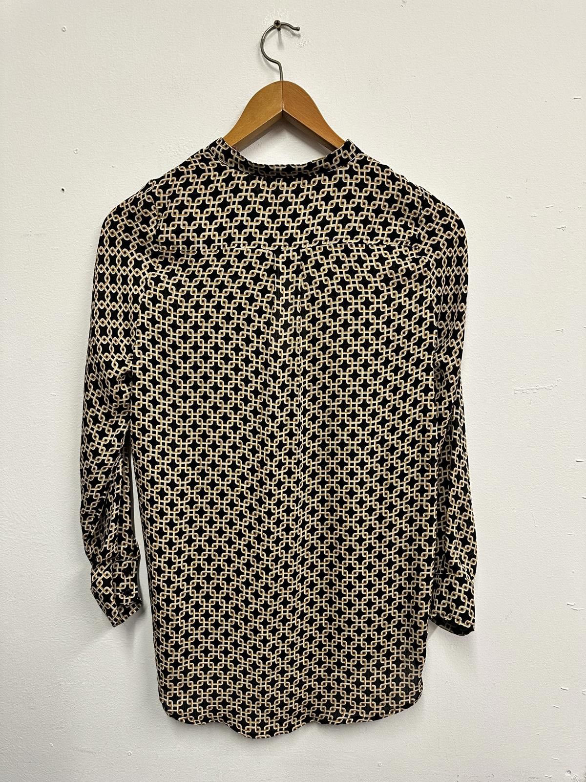 H&M H&M Long Sleeve Patterned Blouse Size XS / US 0-2 / IT 36-38 - 2 Thumbnail