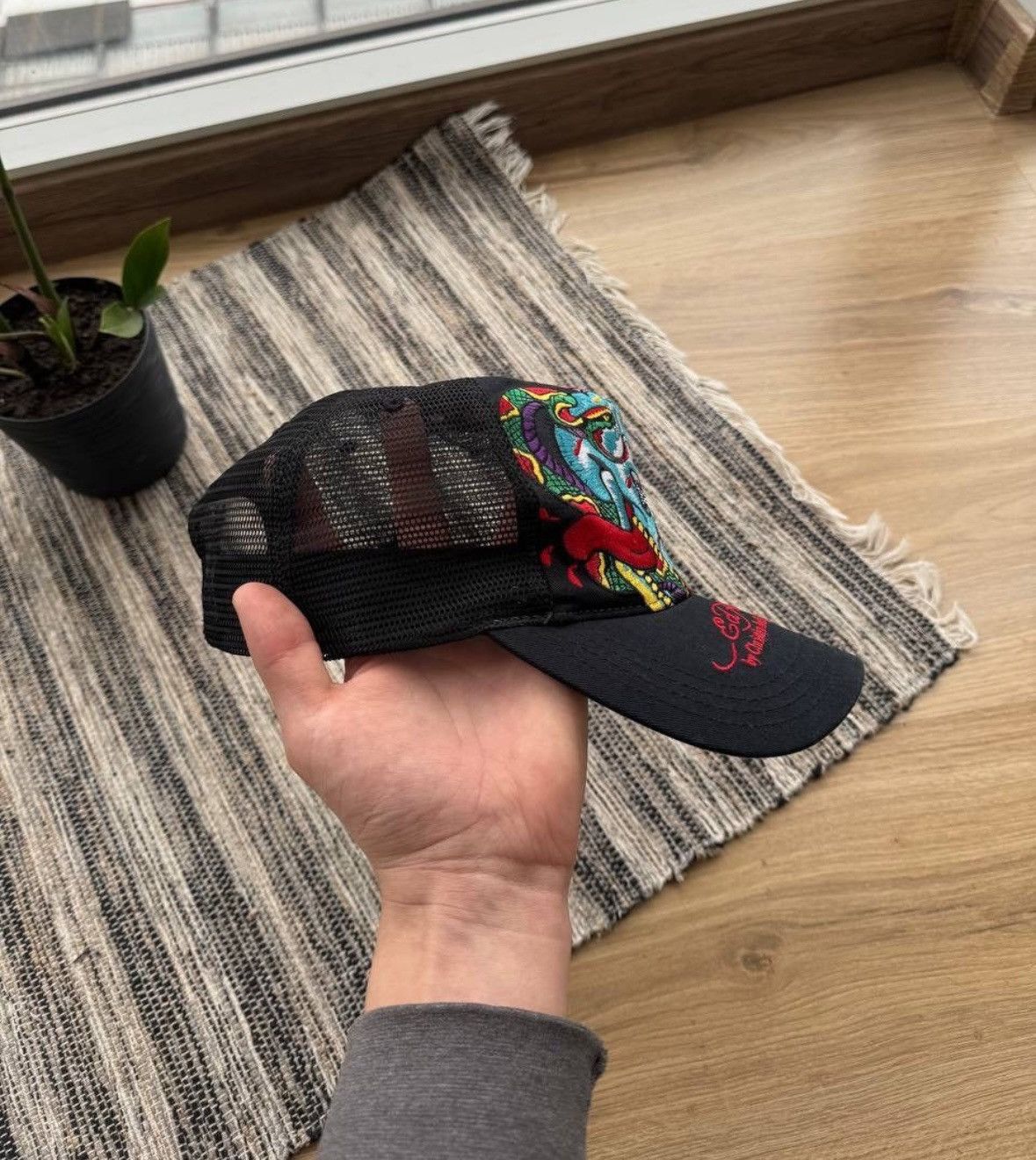 Christian Audigier × Ed Hardy Ed Hardy By Christian Audigier RARE Y2K Cap Size ONE SIZE - 4 Thumbnail