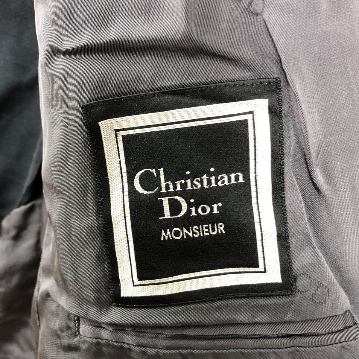 Dior Vintage Designer CHRISTIAN DIOR MONSIEUR Italy Formal Blazer Size 42R - 9 Thumbnail