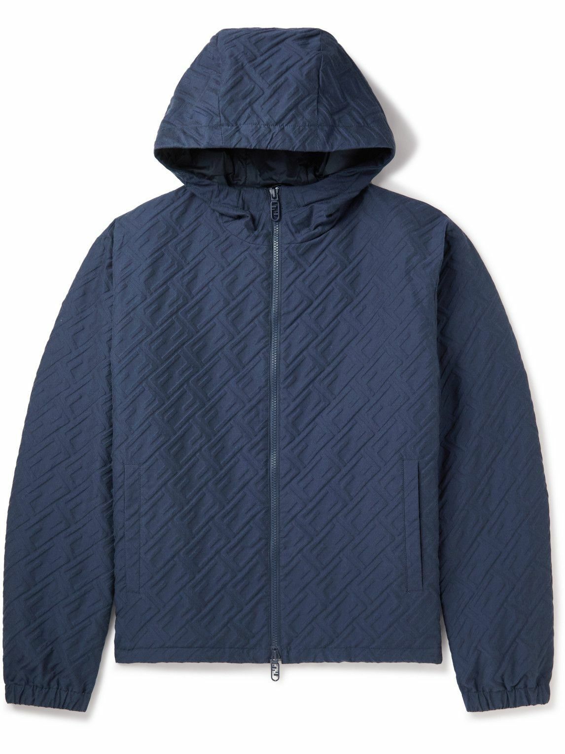 image of Fendi O1Loc1C0124 Cagoule In Blue, Men's (Size XL)