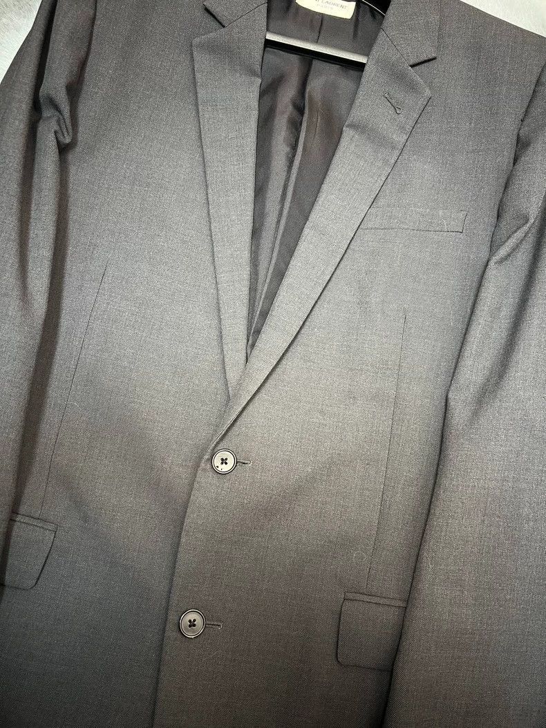 Saint Laurent Gray Wool Suit Set-2507