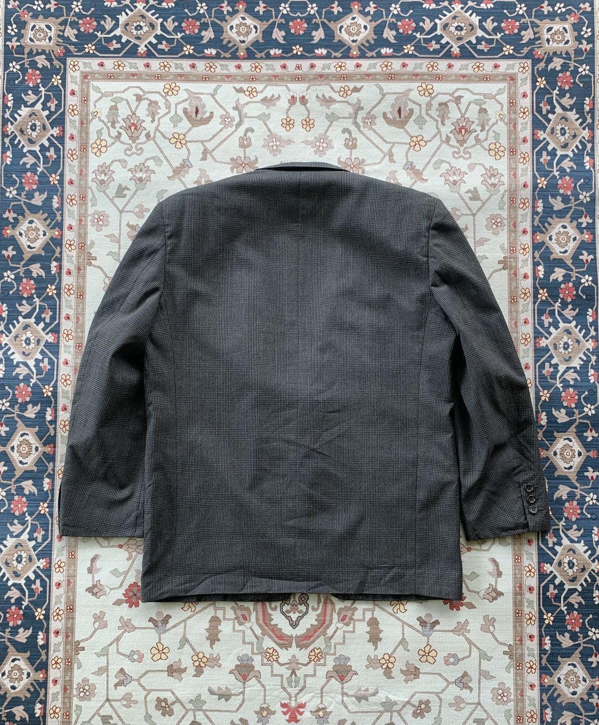Rei Kawakubo ARCHIVE ! AD1988 COMME des GARCONS HOMME GLENCHECK WOOL COAT Size US M / EU 48-50 / 2 - 9 Thumbnail