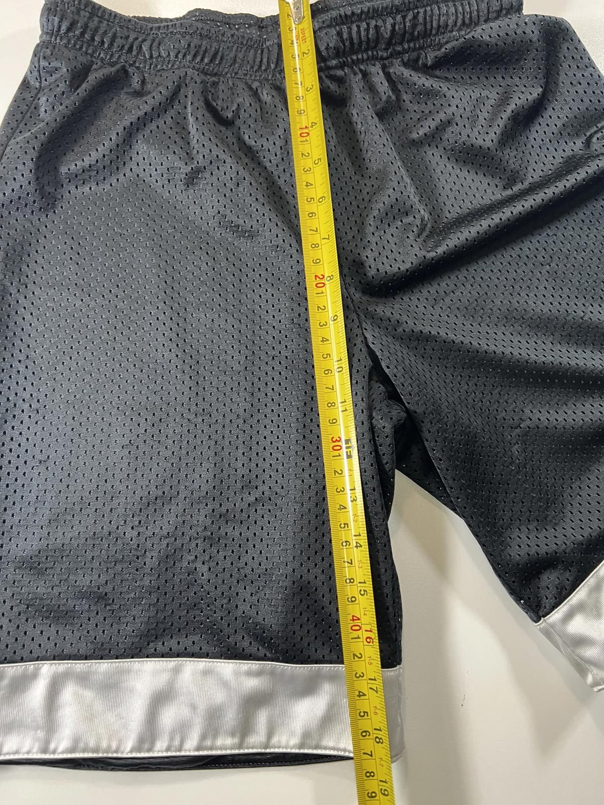 Nike Nike Black Mesh Athletic Shorts with Silver Trim Size US 32 / EU 48 - 8 Thumbnail