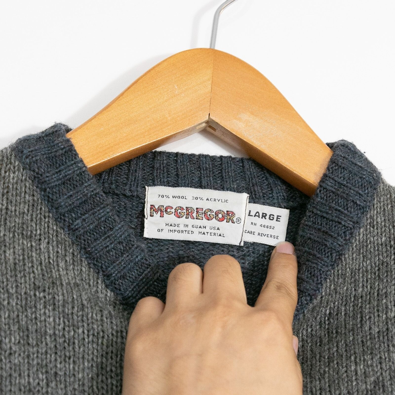 McGregor × Vintage Vintage McGregor Wool Blend Sweater Mens Medium - Argyle Size US M / EU 48-50 / 2 - 5 Thumbnail