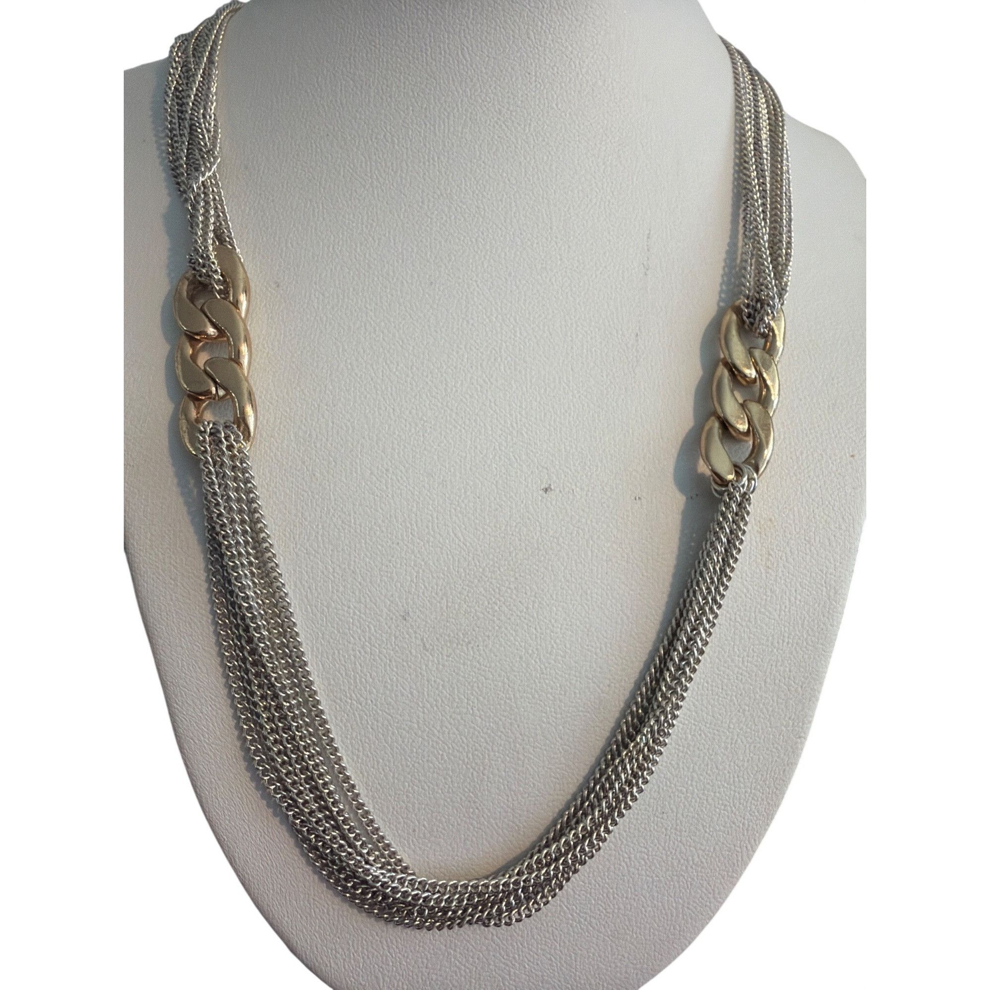 Other Premier Designs Michigan Ave Retired Necklace Gold Silver To Size ONE SIZE - 1 Thumbnail