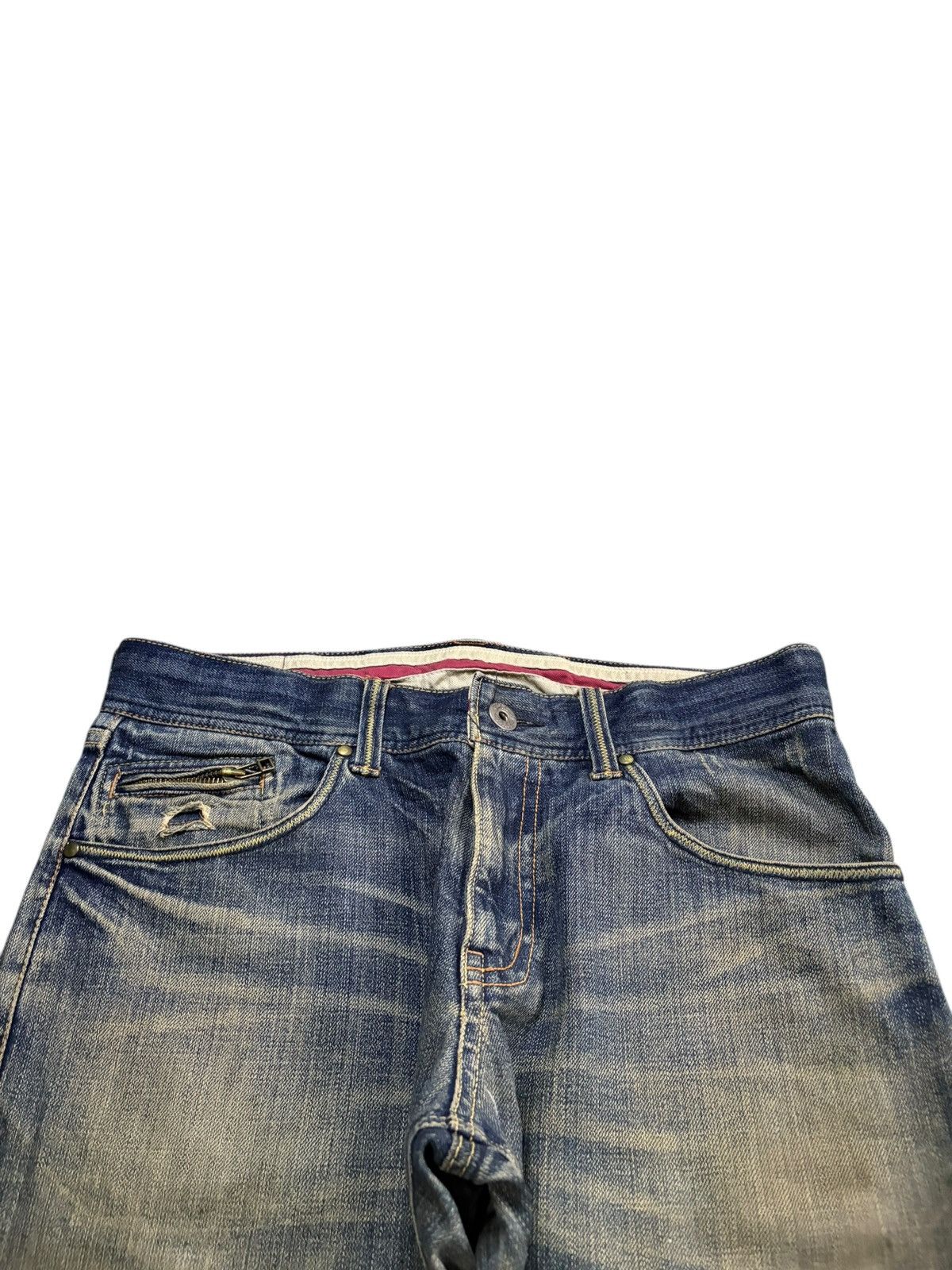 Japanese Brand Vintage Japanese Brand Mud Wash Distressed Loose Jeans Size US 32 / EU 48 - 4 Thumbnail