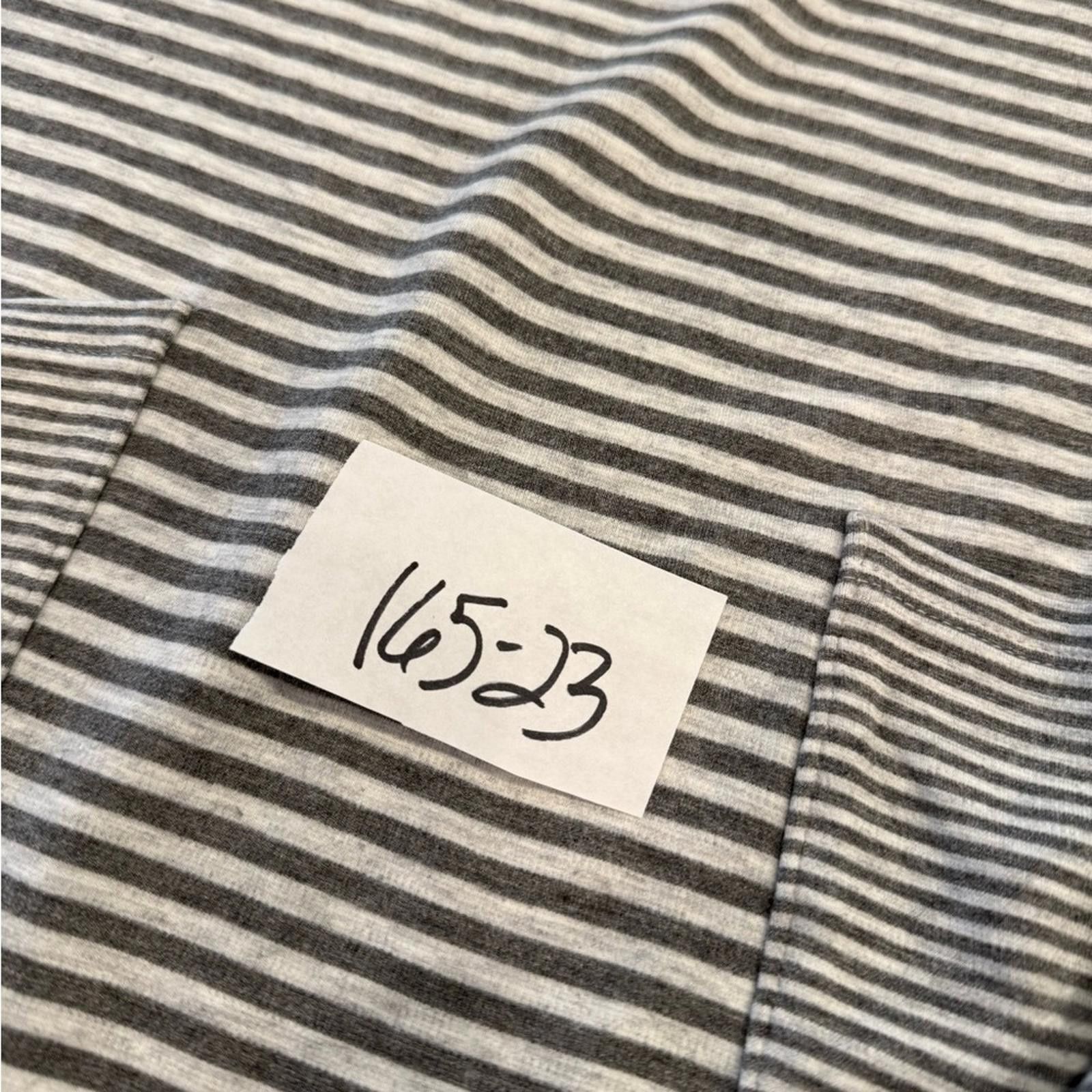 Other J. Jill gray white striped midi sheath dress pockets SZ XS Size XS / US 0-2 / IT 36-38 - 11 Thumbnail