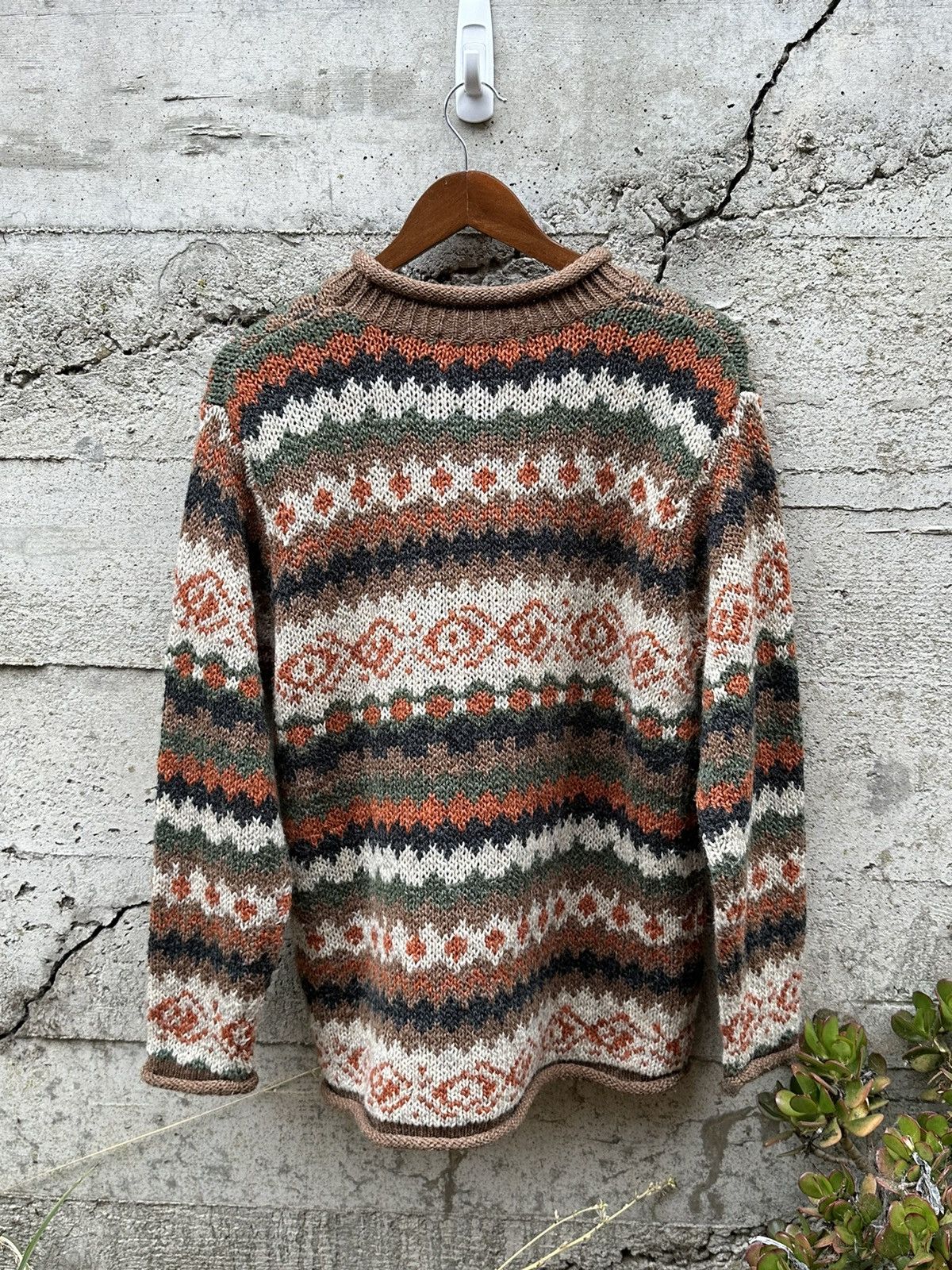 Japanese Brand × Vintage RARE Vintage multi print pattern sweater Size US M / EU 48-50 / 2 - 4 Thumbnail