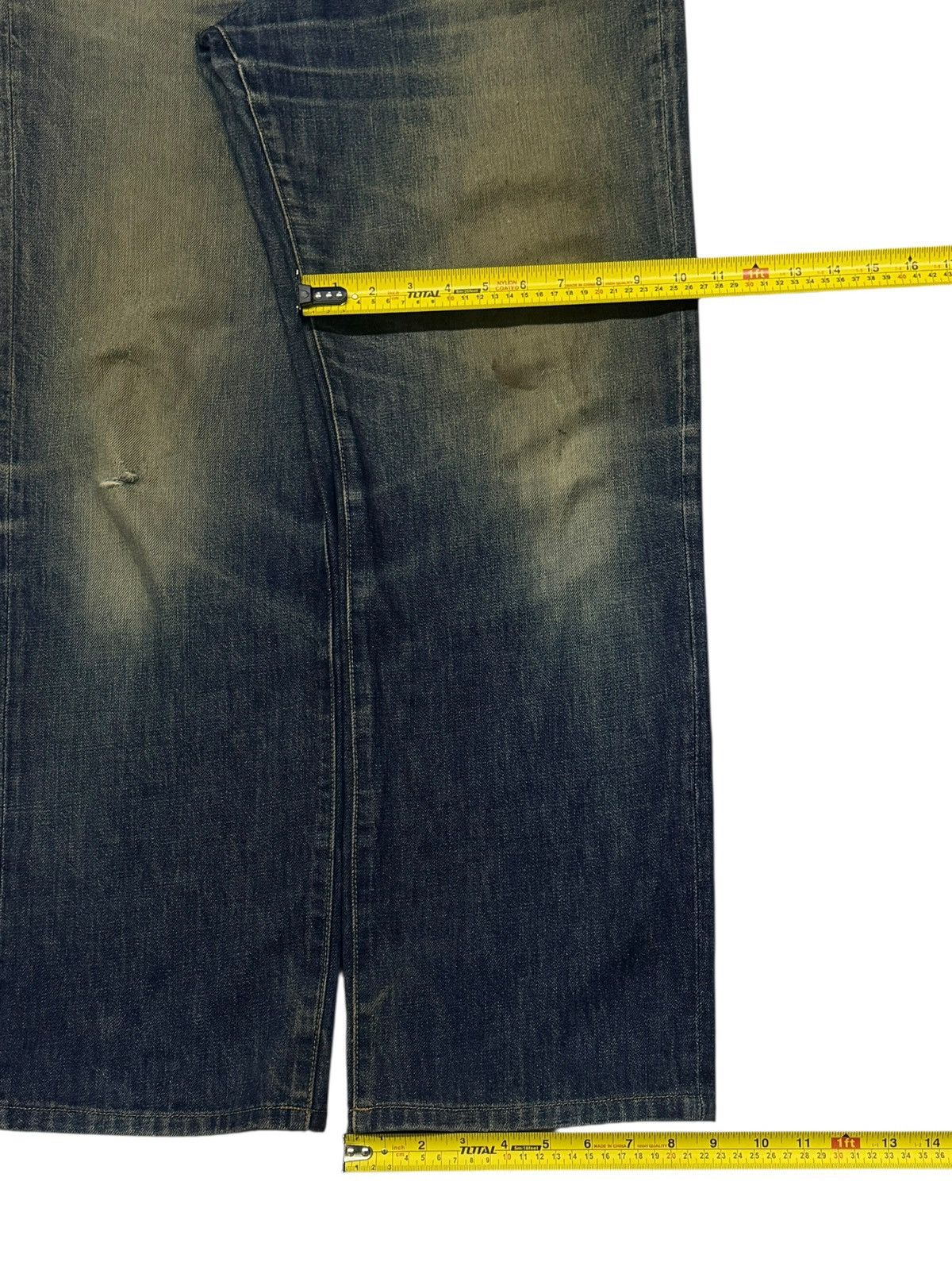 Hanes Vintage Hanes Jeans Made in USA 90s | Vintage Faded | W35 Size US 35 - 15 Thumbnail