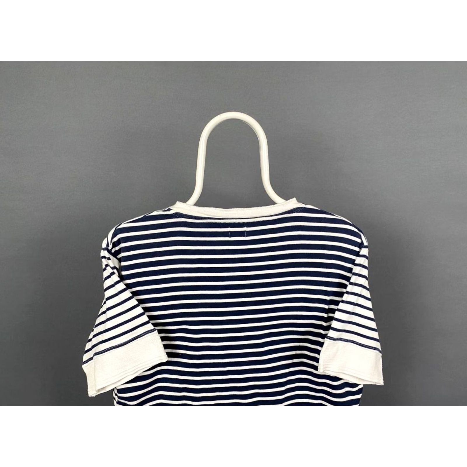Edwin Edwin Shirt Mens M Blue & White Size Striped Cotton Crew Neck Short Sleeve Size US M / EU 48-50 / 2 - 7 Thumbnail
