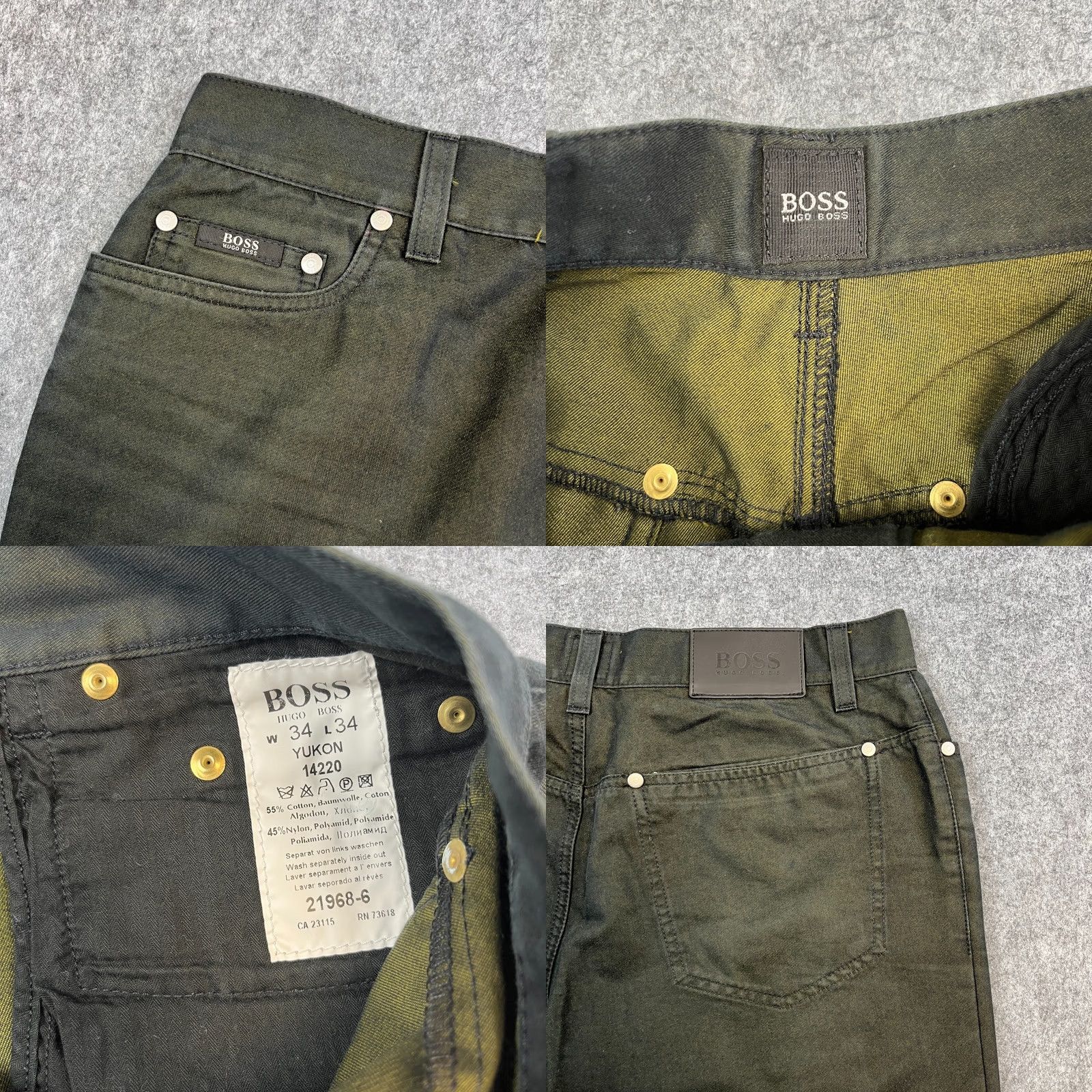Hugo Boss HUGO BOSS Jeans Relaxed Straight 32 30 Dark Green Denim VTG Men's Jeans 5-Pocket Design Regular Waist 32in Inside Leg 30in"} Size US 32 / EU 48 - 8 Thumbnail