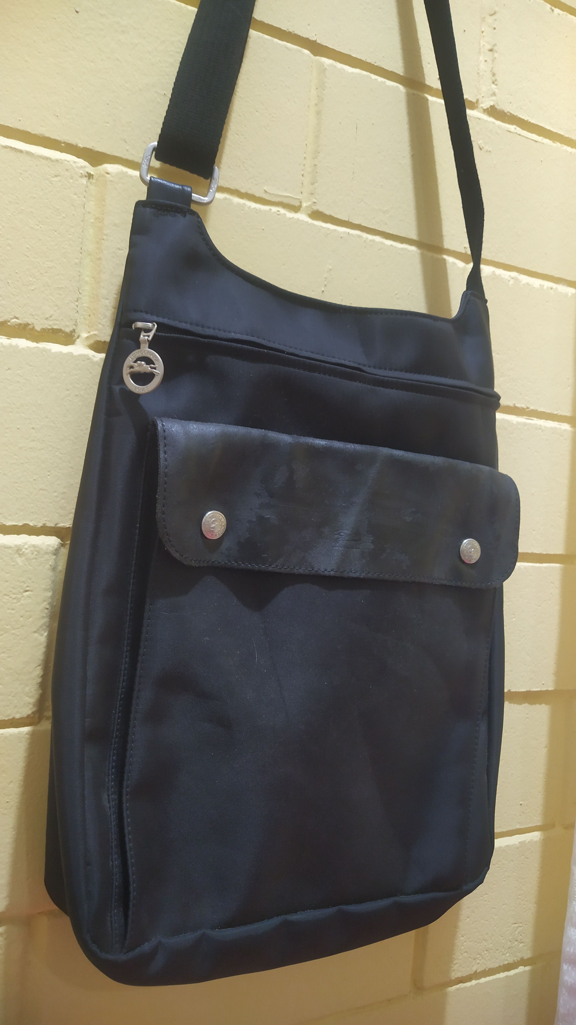 Longchamp Longchamp Black Nylon Crossbody Messenger Bag Size ONE SIZE - 3 Thumbnail
