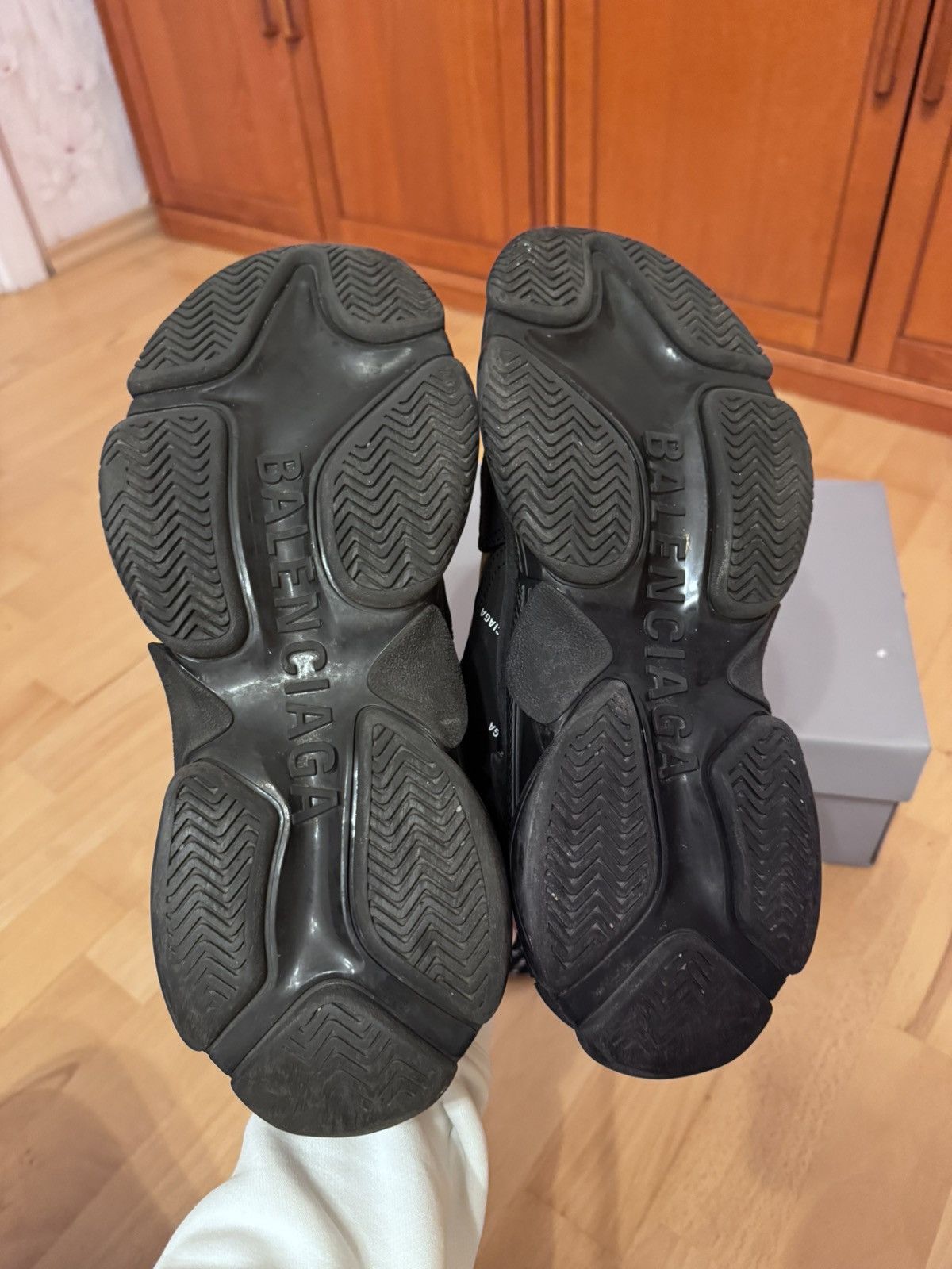 Balenciaga Balenciaga Triple S All-Over Black Size US 9 / EU 42 - 11 Thumbnail