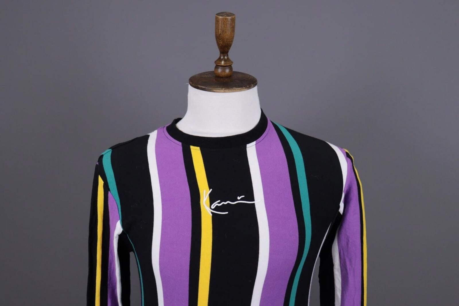 Karl Kani Karl Kani Multicolor Striped Center Logo Sweatshirt Size XS Size US XS / EU 42 / 0 - 3 Thumbnail
