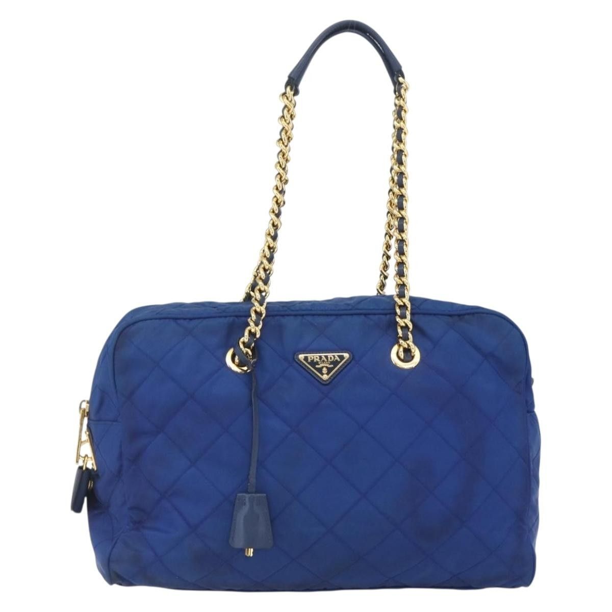 Prada Prada Chain Shoulder Bag Quilted Tessuto Size ONE SIZE - 1 Thumbnail