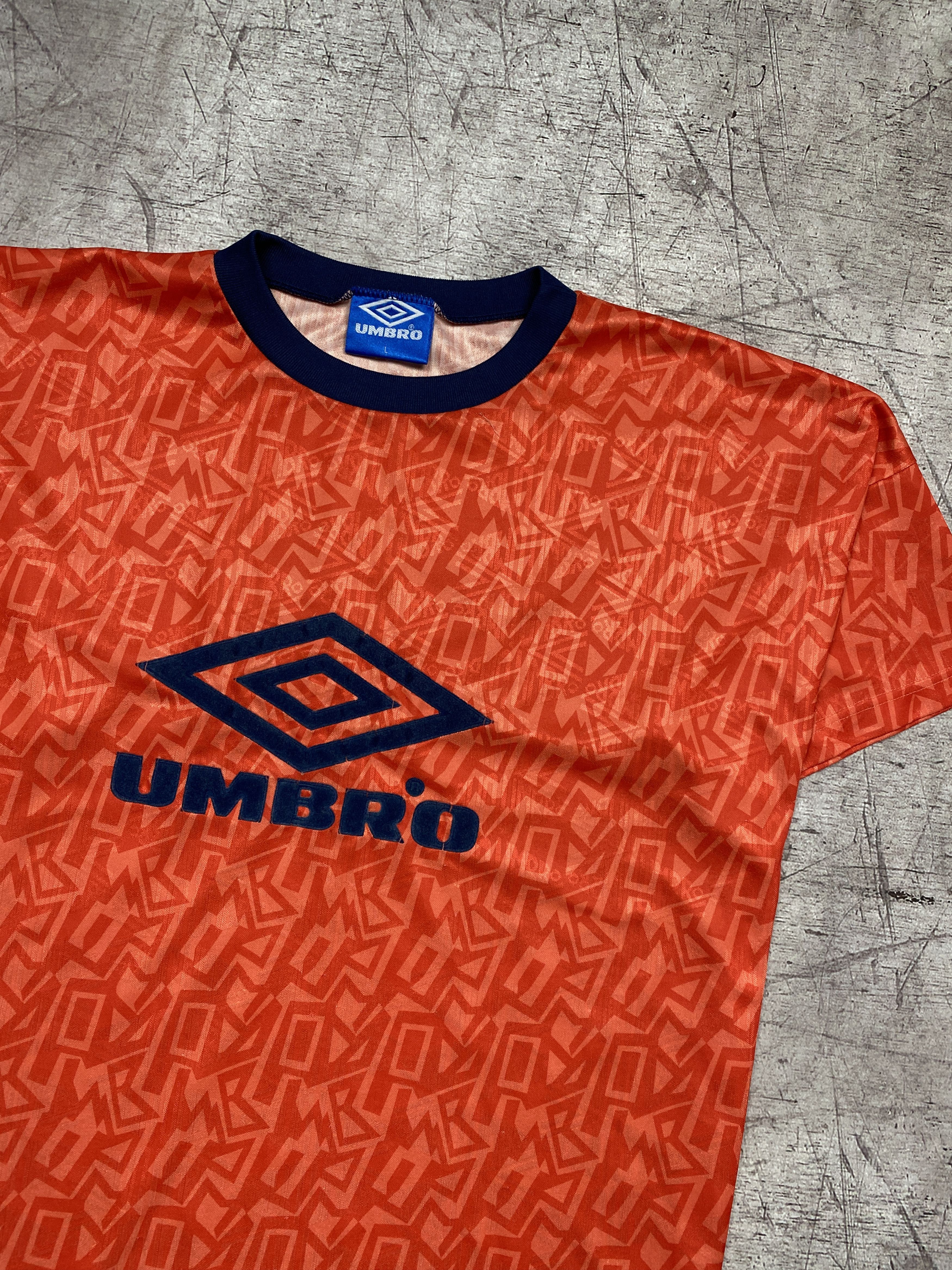 Umbro × Vintage Umbro Pro Training Vintage Mens Crew Neck T-Shirt Size US L / EU 52-54 / 3 - 2 Thumbnail