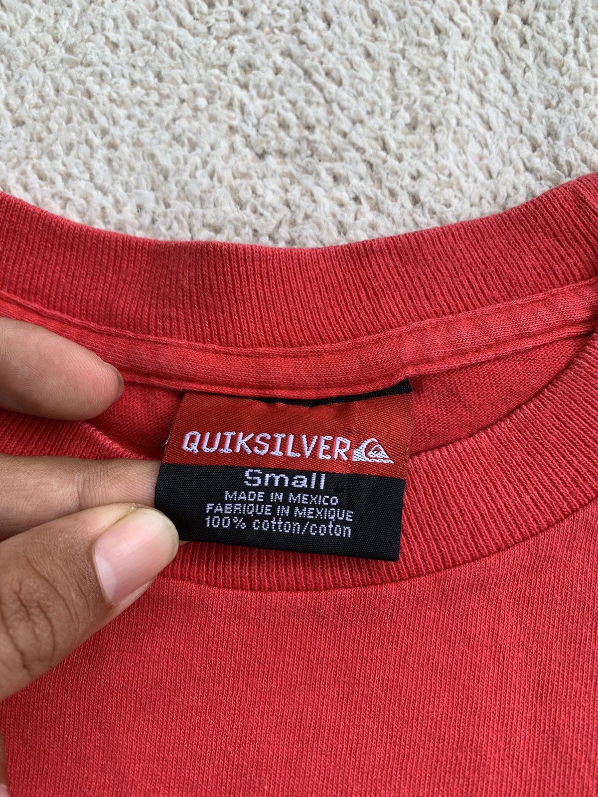 Quiksilver × Vintage Quiksilver vintage big back logo t-shirt tee Size US S / EU 44-46 / 1 - 6 Thumbnail