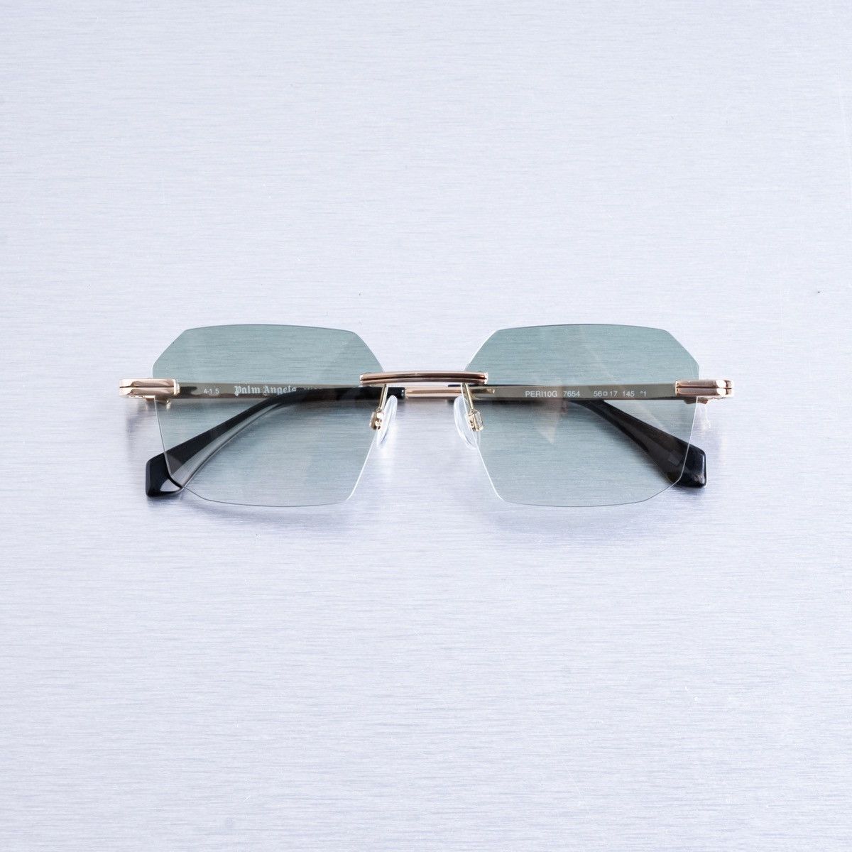 Palm Angels PALM ANGELS QUARTZ GOLD GREEN GRADIENT SUNGLASSES Size ONE SIZE - 7 Thumbnail