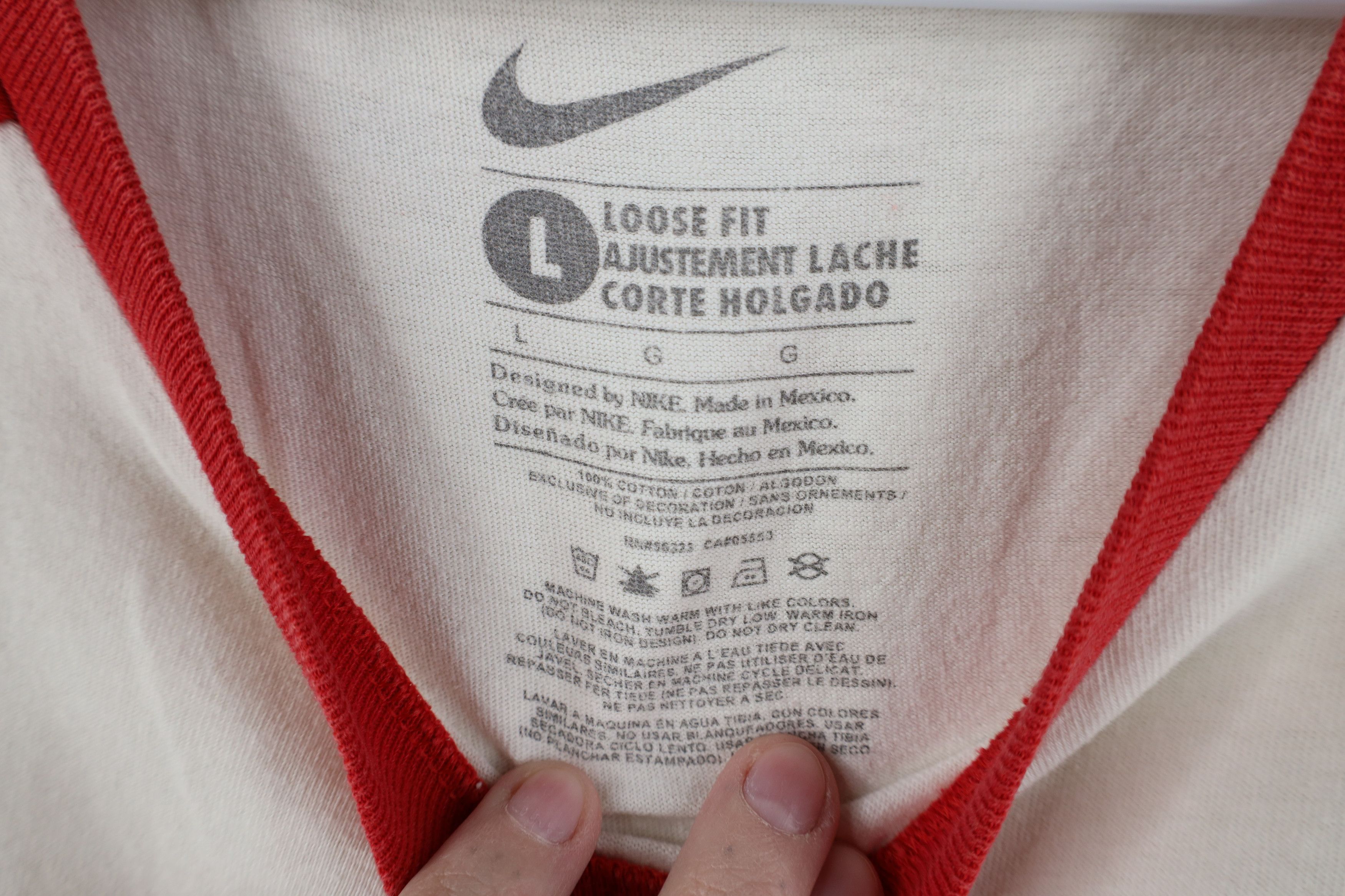 Nike Vintage Nike Swoosh Cincinnati Reds Baseball Raglan T-Shirt Size US L / EU 52-54 / 3 - 10 Thumbnail