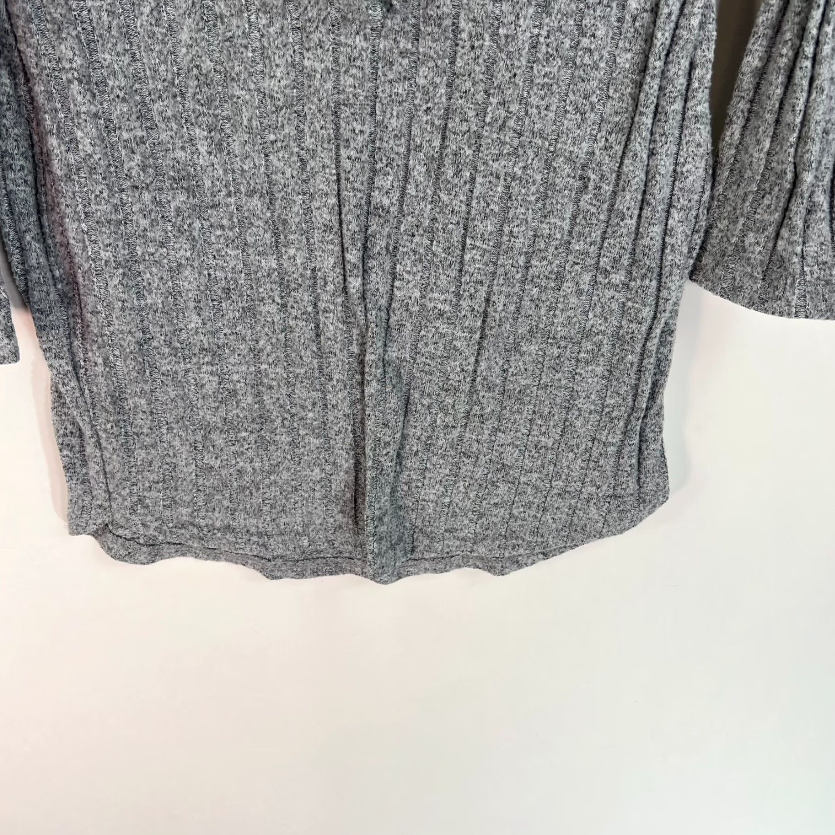 Vintage rue 21 Ribed Knit Long Hooded Sweater Womens Size M Gray Size M / US 6-8 / IT 42-44 - 5 Thumbnail