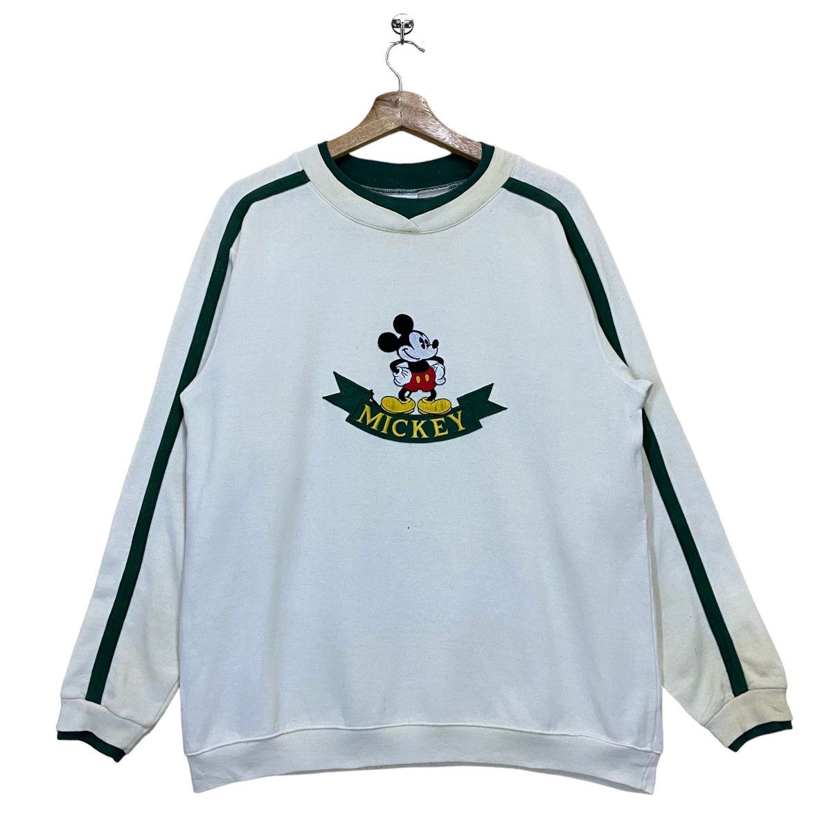 Disney × Mickey Mouse × Vintage Vintage 90s Mickey Mouse Crewneck Sweatshirt Size US XL / EU 56 / 4 - 1 Thumbnail