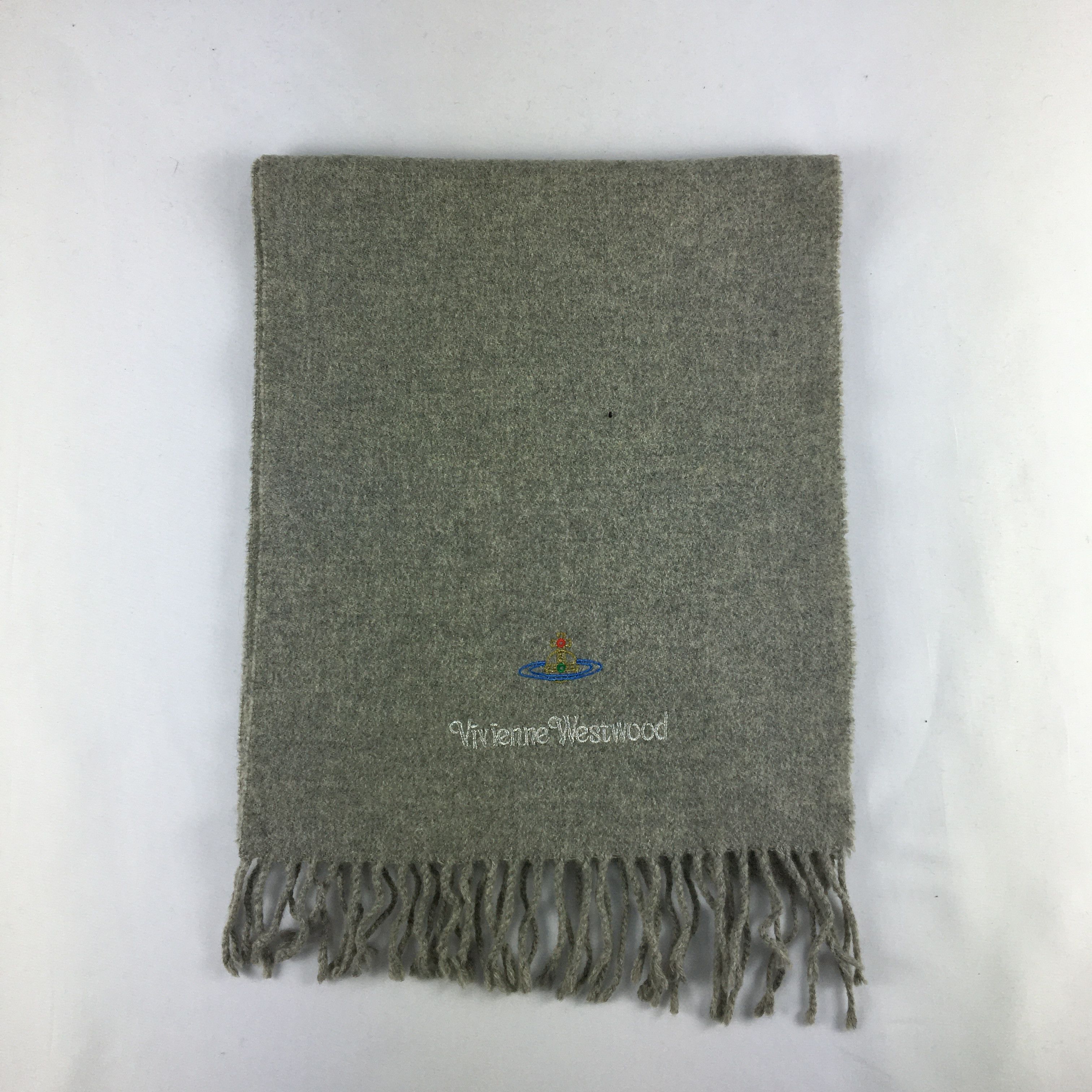 Vintage × Vivienne Westwood Vintage Vivienne Westwood Scarf Muffler Orbs Wool Scarves Size ONE SIZE - 2 Thumbnail