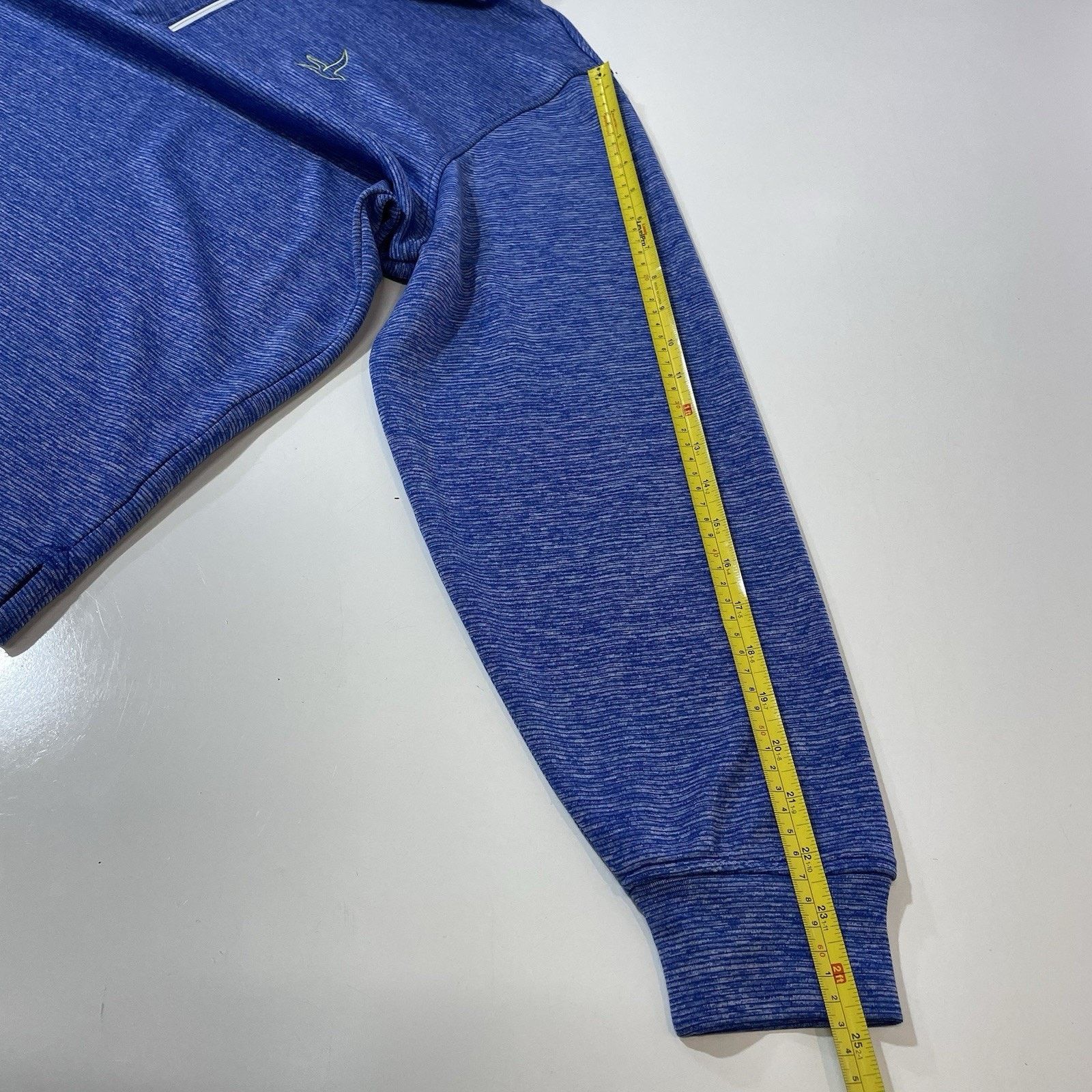 Footjoy FootJoy Men Blue Stripe Knit Half Zip Pullover Golf Jacket L Size US L / EU 52-54 / 3 - 6 Thumbnail