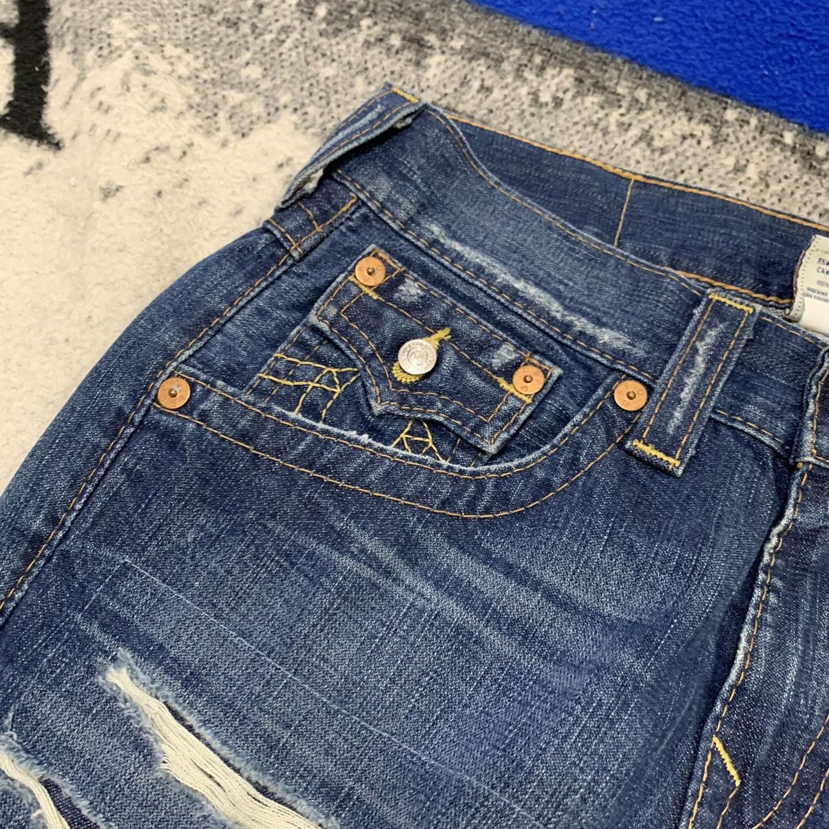 True Religion True Religion Section Joey Leather Distressed Bootcut Jeans Size US 31 - 4 Thumbnail