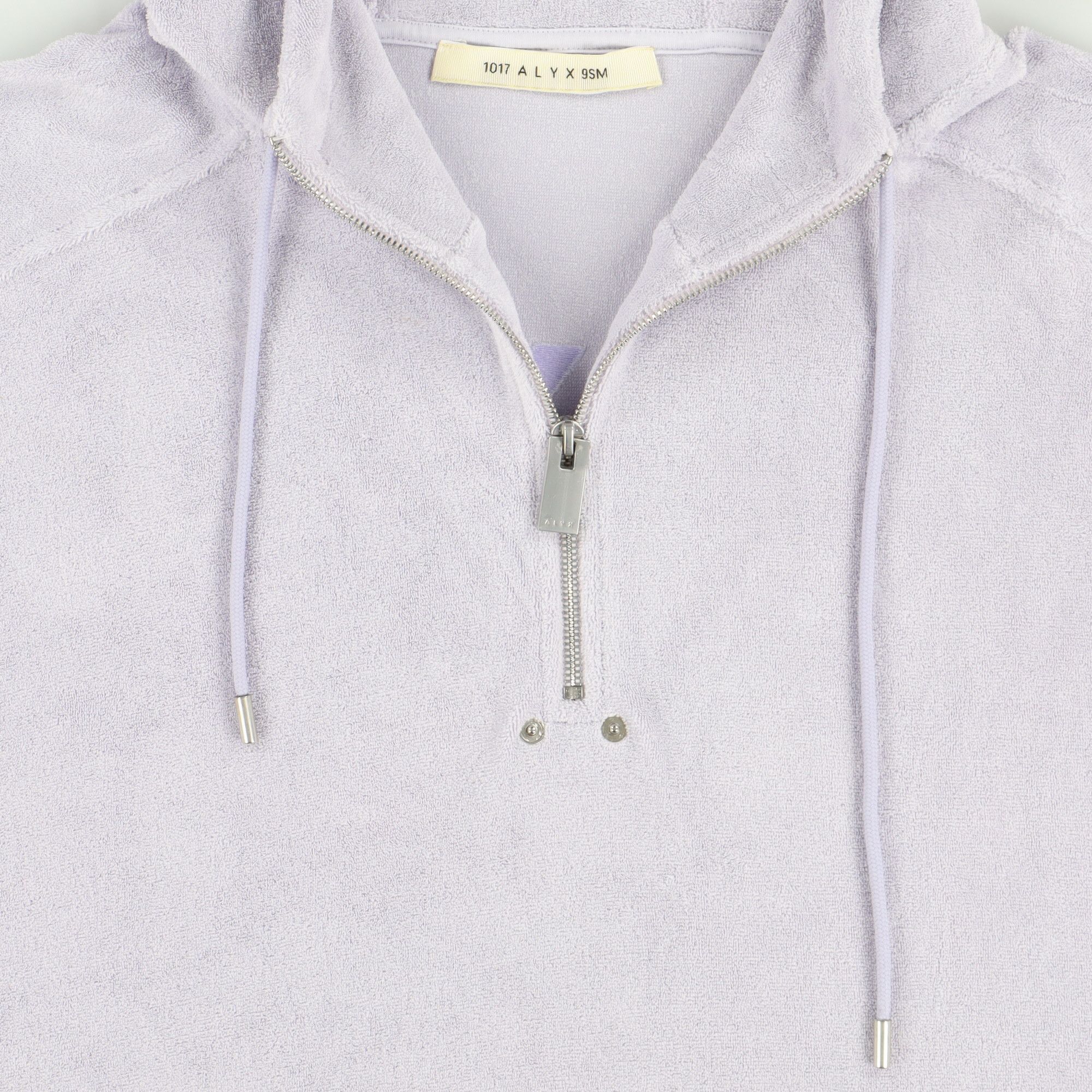 1017 ALYX 9SM Lilac ALX22 Towelling Logo Half-Zip Hoodie Size US L / EU 52-54 / 3 - 5 Thumbnail