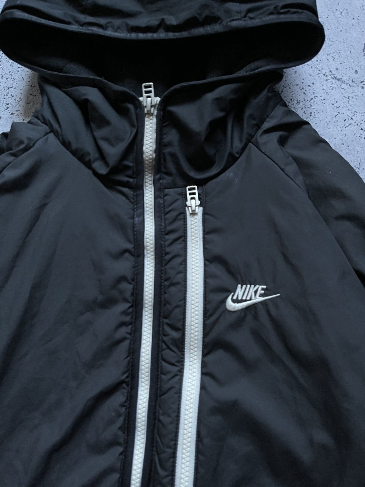 Nike Vintage Puffer Jacket Nike Therma Fit Drill Swoosh Gorpcore Size US M / EU 48-50 / 2 - 2 Thumbnail