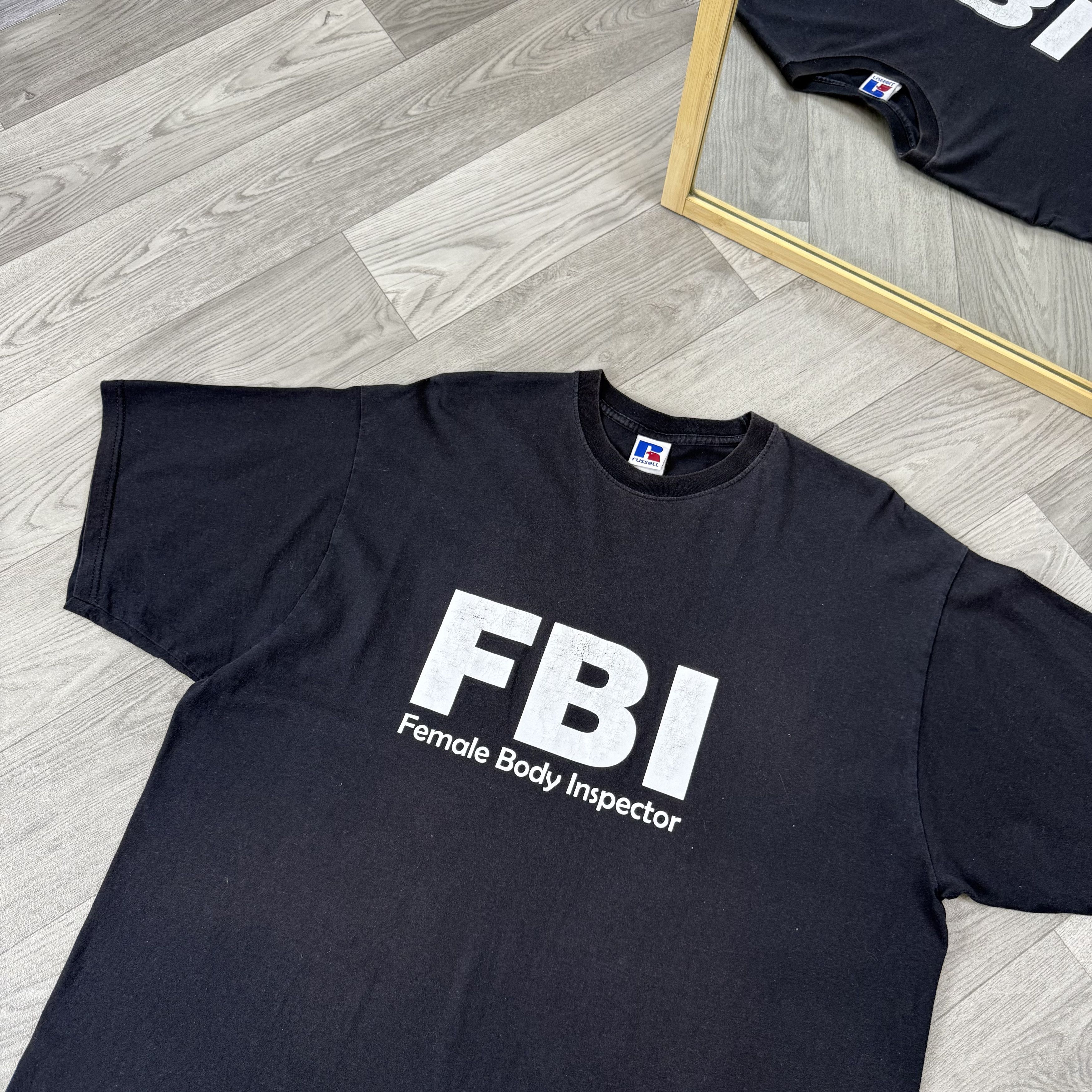 Hook-Ups Vintage Female Body Inspector FBI Adult Humor Tee Shirt Size US XXL / EU 58 / 5 - 4 Thumbnail