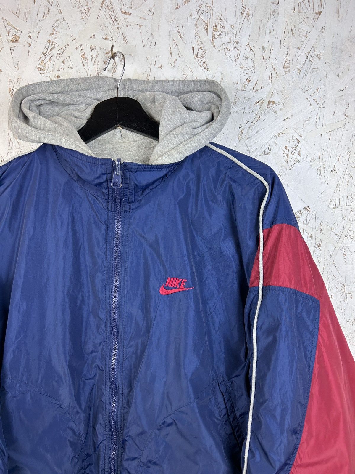 Nike 90s Vintage Nike Reversible Hooded Bomber Jacket Size US S / EU 44-46 / 1 - 2 Thumbnail