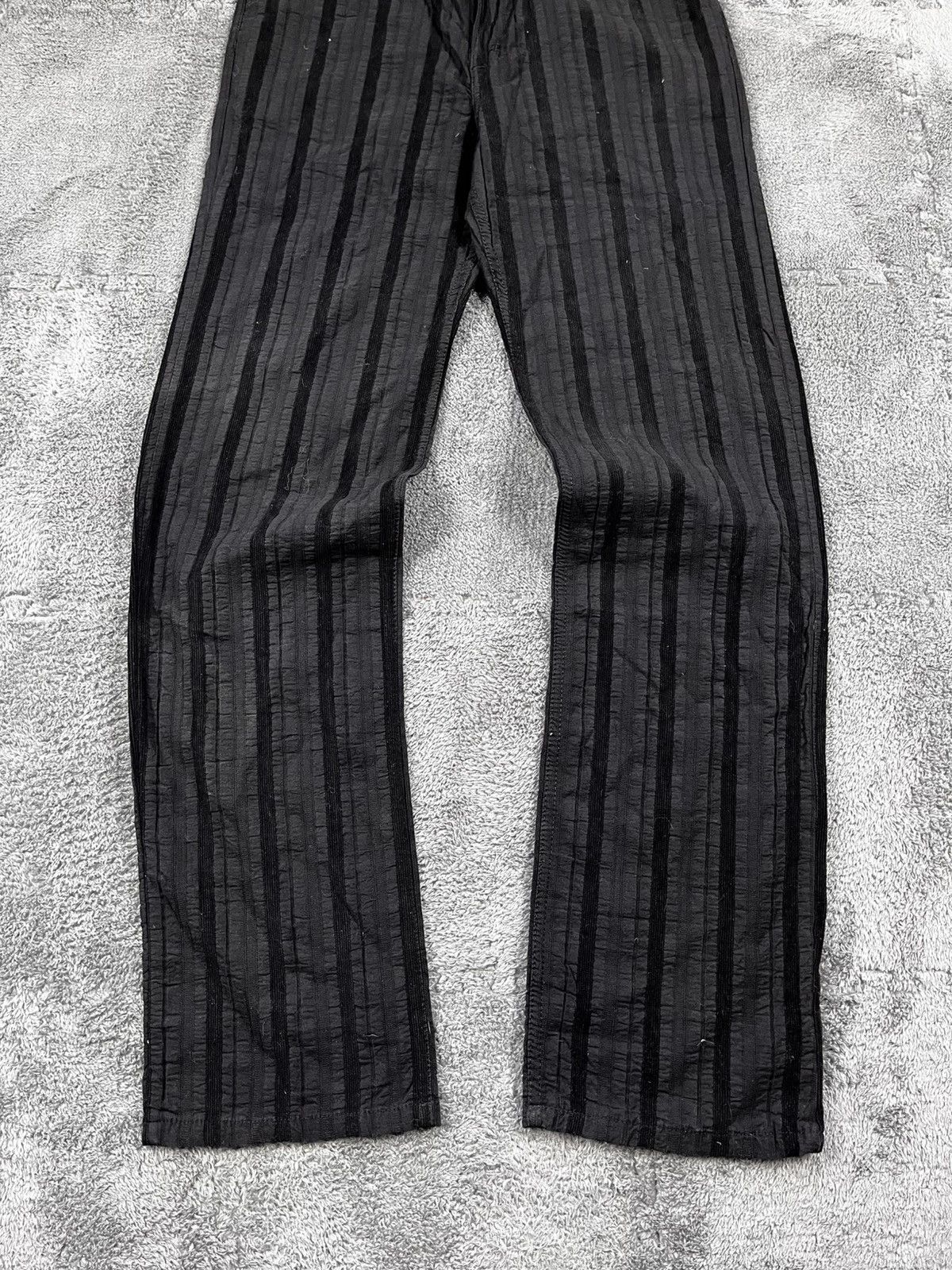 Vintage Vintage 90s striped straight avantgarde pants oldmoney Size US 32 / EU 48 - 5 Thumbnail