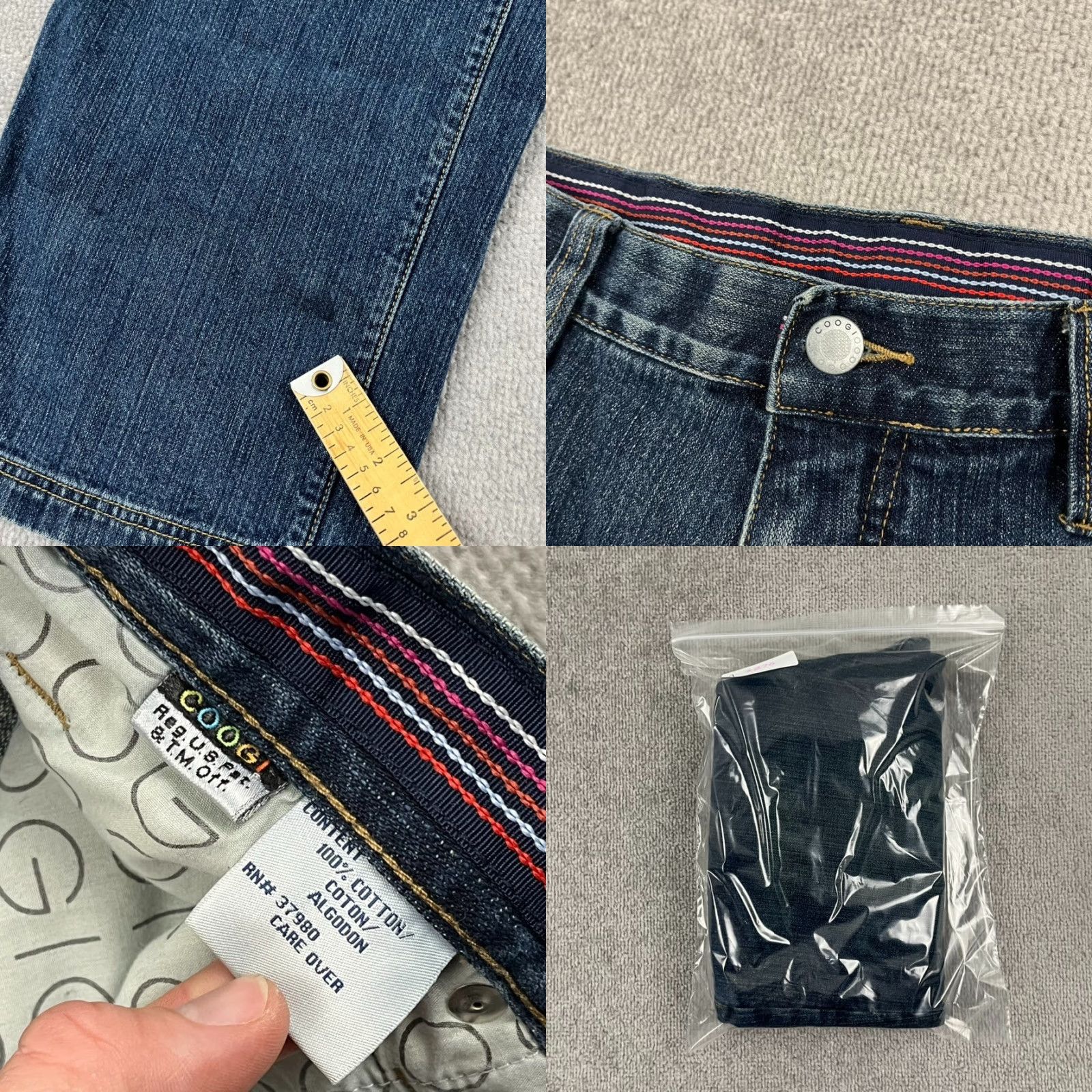 Coogi VINTAGE COOGI Jeans 38 x 32 Blue Denim Wide-Leg Baggy 10" Skater Hip Hop 90s Mens Size US 38 / EU 54 - 9 Thumbnail