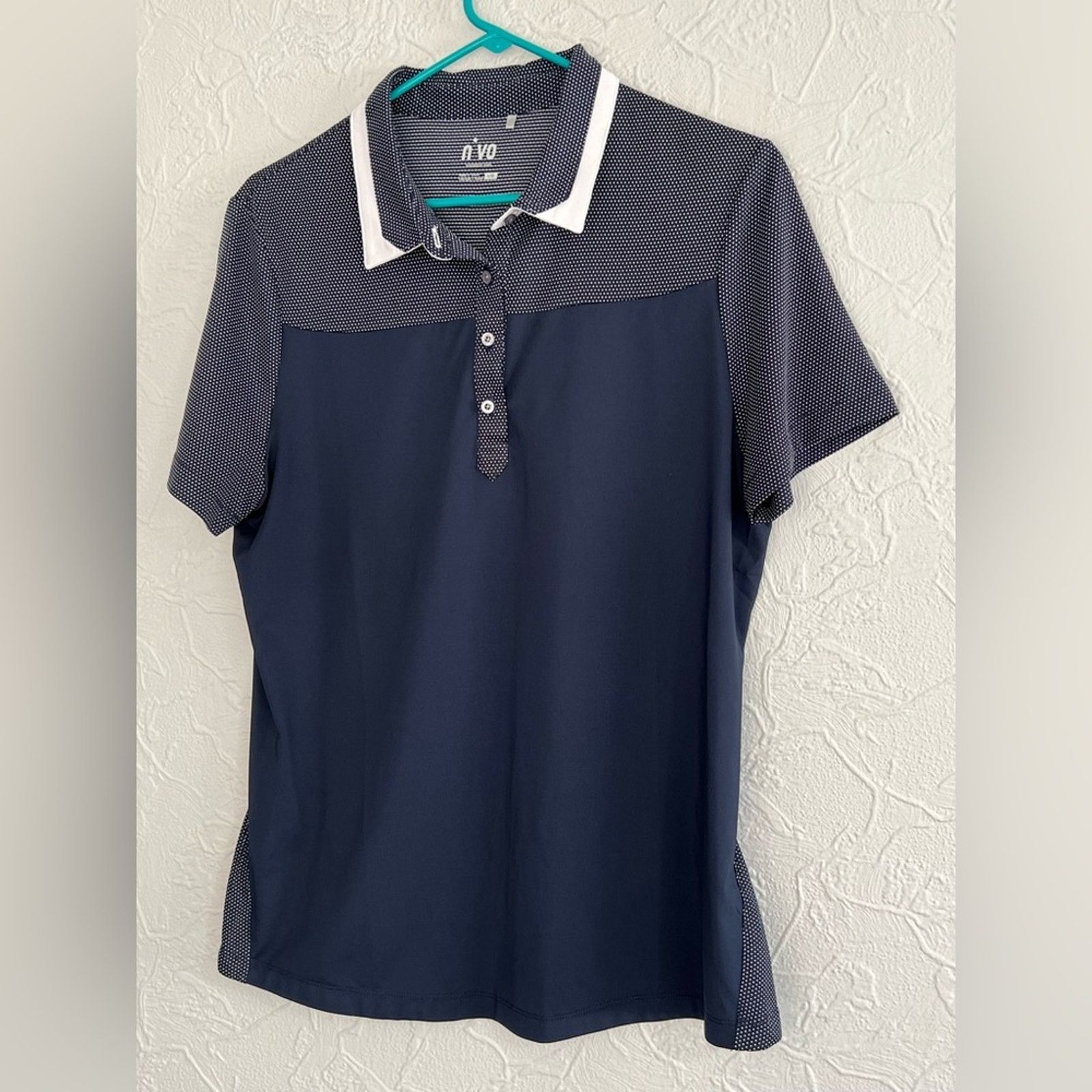 Other Nivo Navy Short Sleeve Collared Golf Polo Shirt Size Large Size L / US 10 / IT 46 - 1 Thumbnail