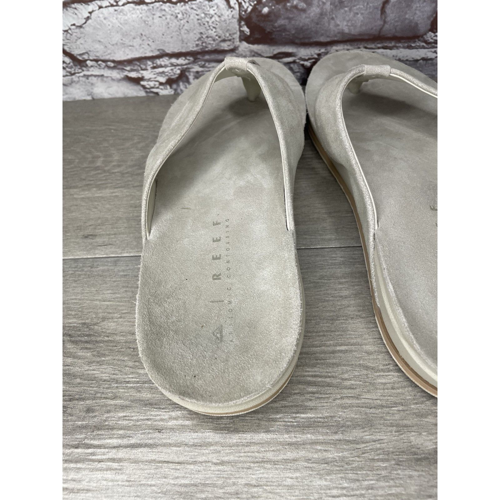 REEF REEF OJAI Gray Suede Leather Cushion Comfort FlipFlops Sanda Size US 12 / EU 45 - 10 Thumbnail