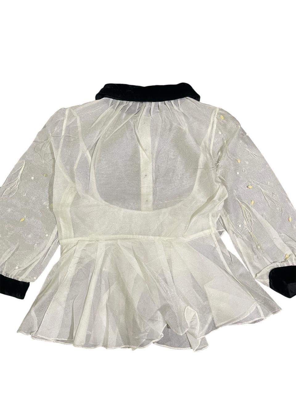 Marc Jacobs Marc Jacobs Mesh White Blouses Size M / US 6-8 / IT 42-44 - 4 Thumbnail