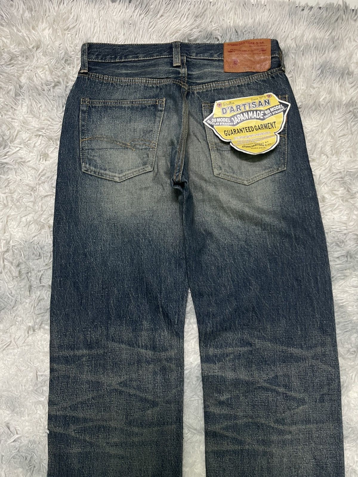 Japanese Brand × Studio D'Artisan × Vintage 🔥N.O.S🔥90s STUDIO D ARTISAN DENIM SELVEDGE Size US 28 / EU 44 - 4 Thumbnail