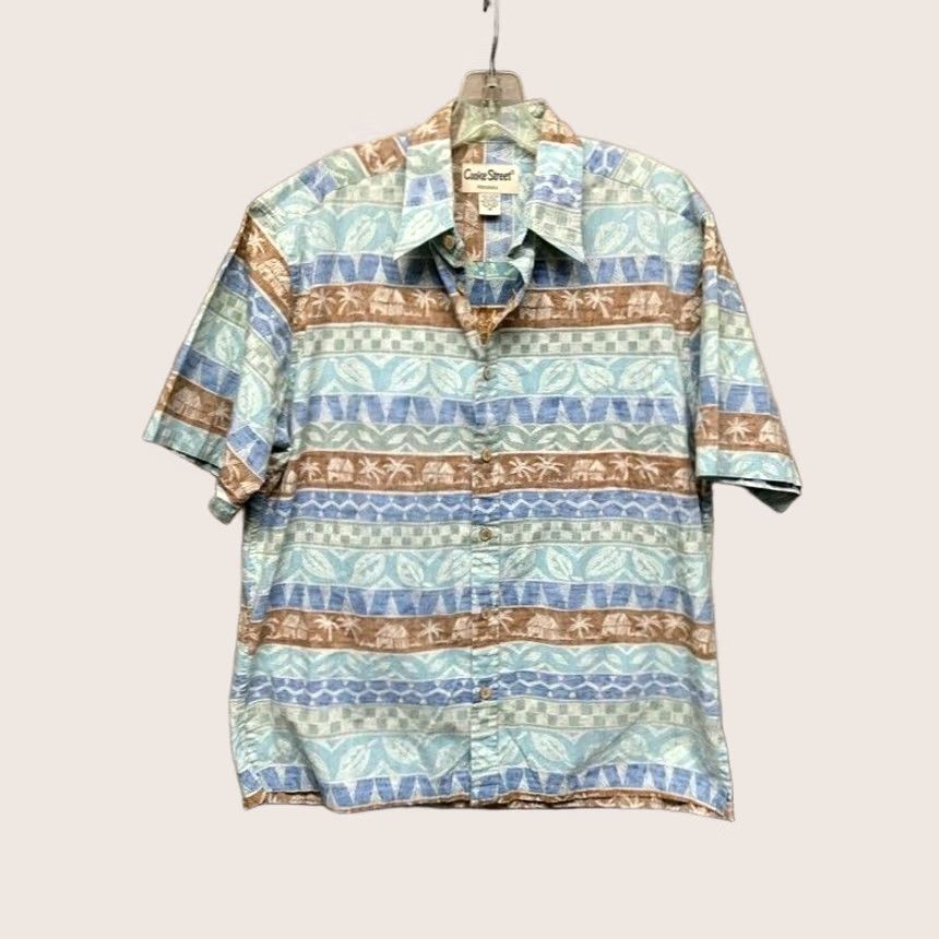 Cooke Street Button Up Shirt Men's Medium Multicolor Short Sleeve, Men's (Size 31)
