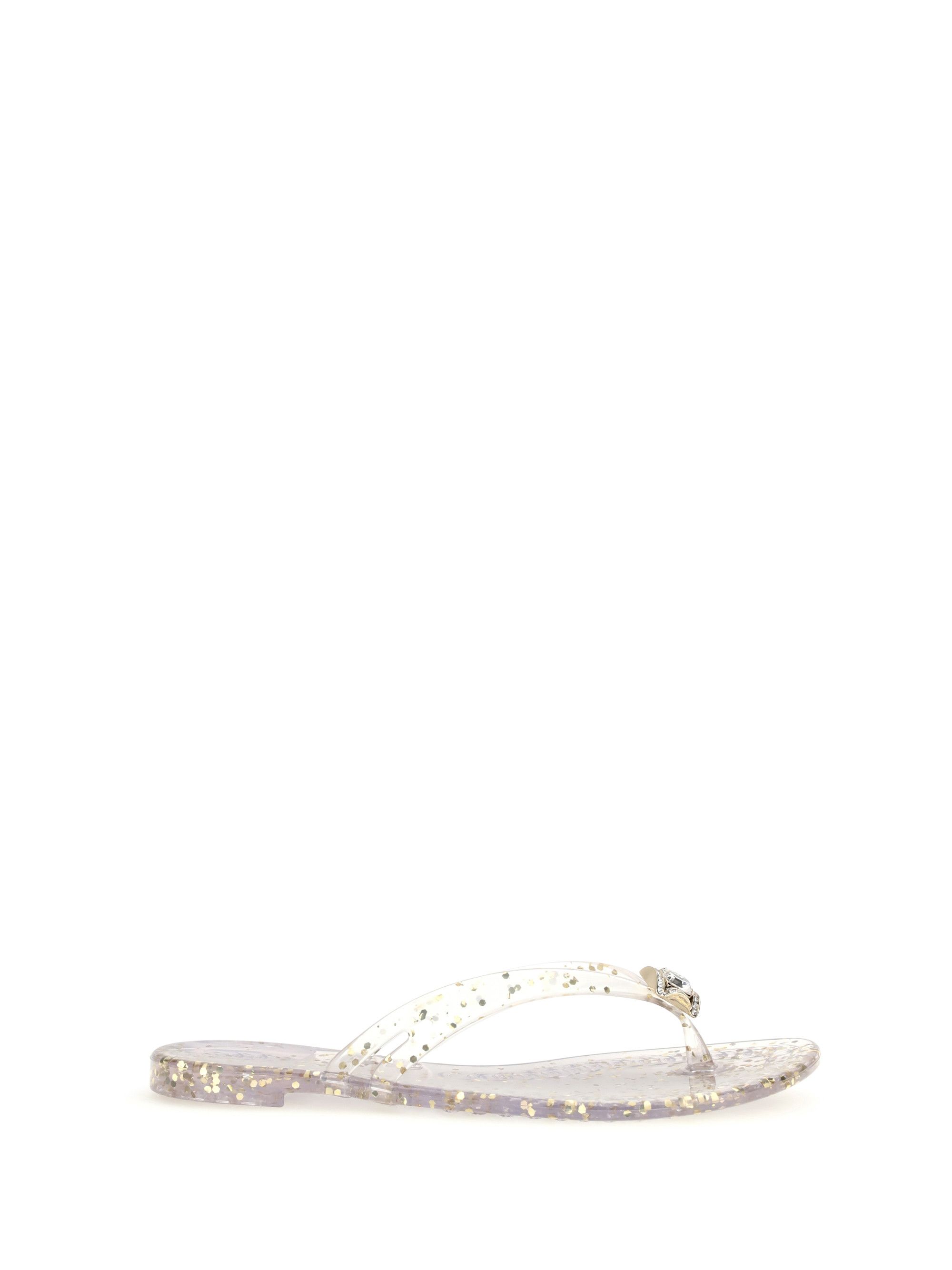 Casadei Glitter thong Sandals Size US 9 / IT 39 - 1 Thumbnail