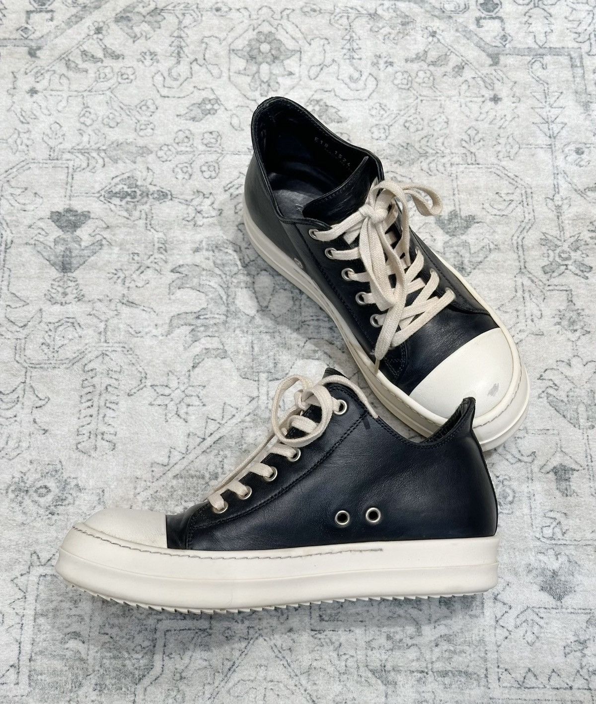 Rick Owens Rick Owens Mainline Leather Low-Top Sneakers Size US 8 / IT 38 - 4 Thumbnail