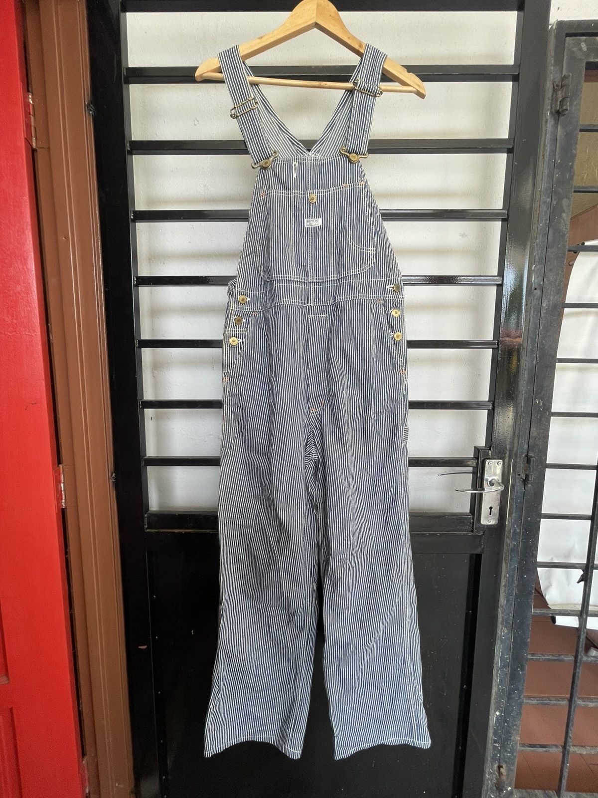Edwin × Vintage Edwin Hickory Overall Over Works Size US 32 / EU 48 - 1 Thumbnail