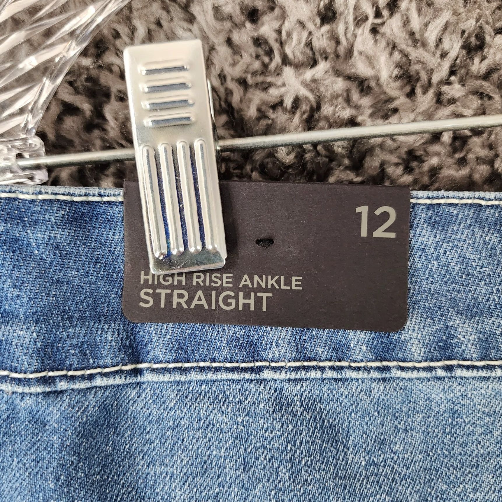 Vintage RUE 21 Womens High Rise Ankle Straight Jeans Size 12 Blue Size 34" / US 12 / IT 48 - 8 Thumbnail
