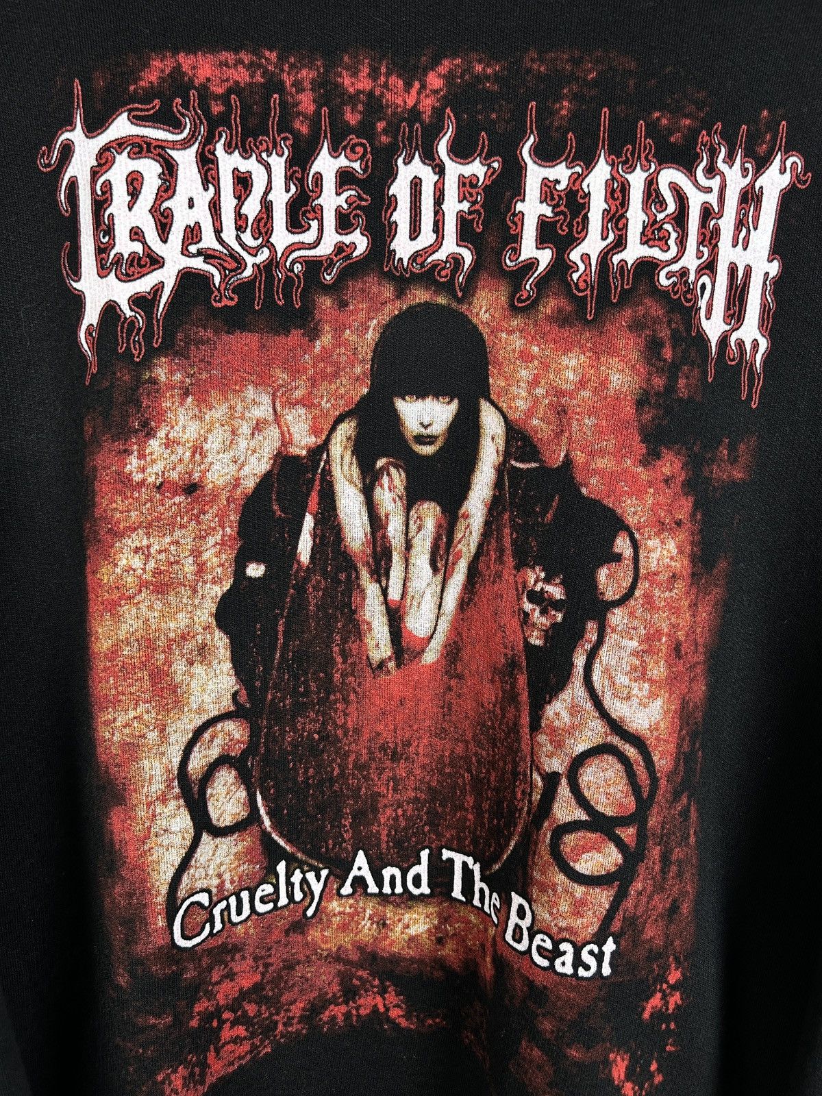 Band Tees 90s Cradle Of Filth Cruelty And The Beast Metal Boot Hoodie Size US M / EU 48-50 / 2 - 2 Thumbnail